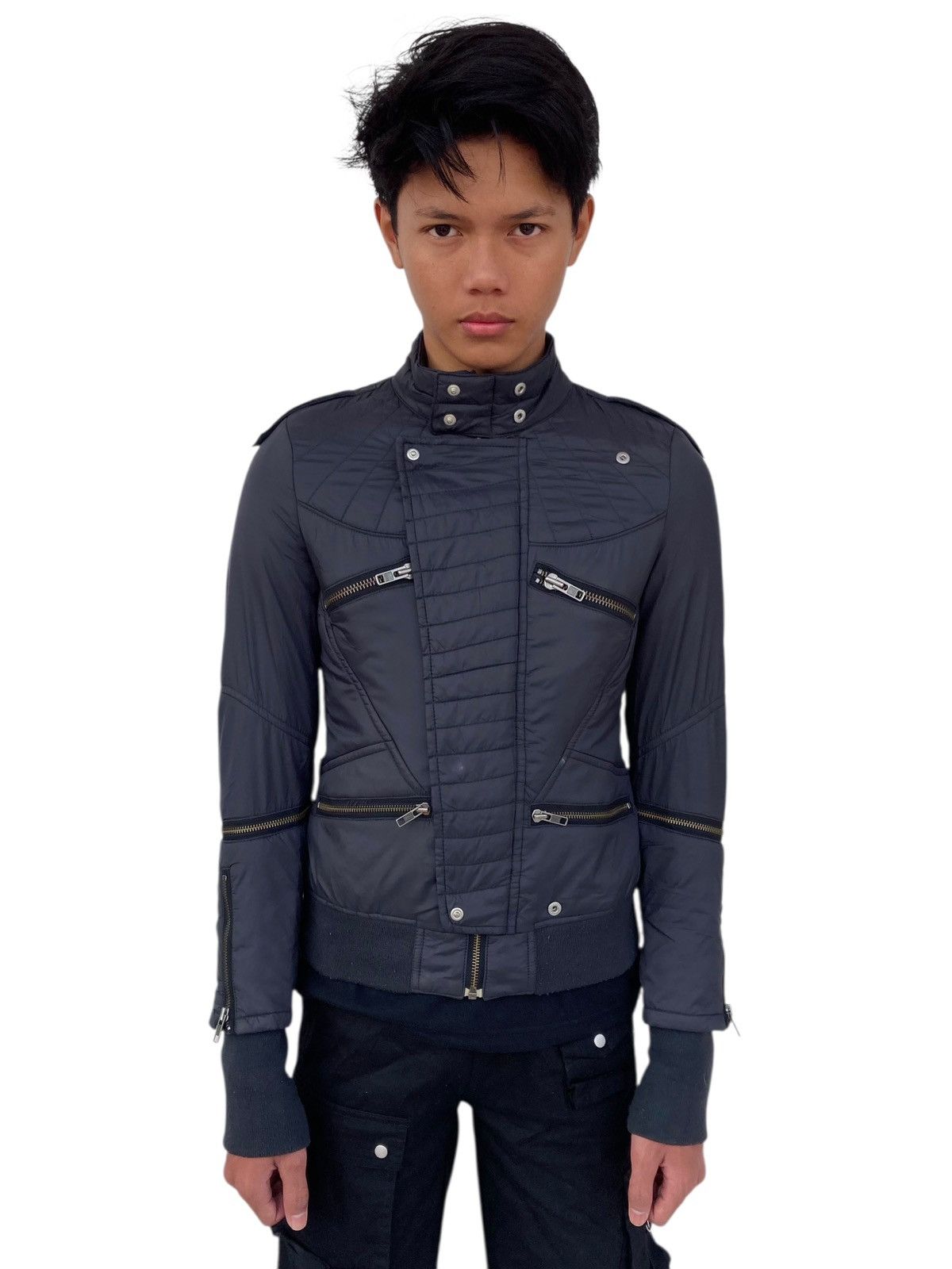 If Six Was Nine 2000s SLY - Multizip Cyber Jacket Size US M / EU 48-50 / 2 - 6 Thumbnail