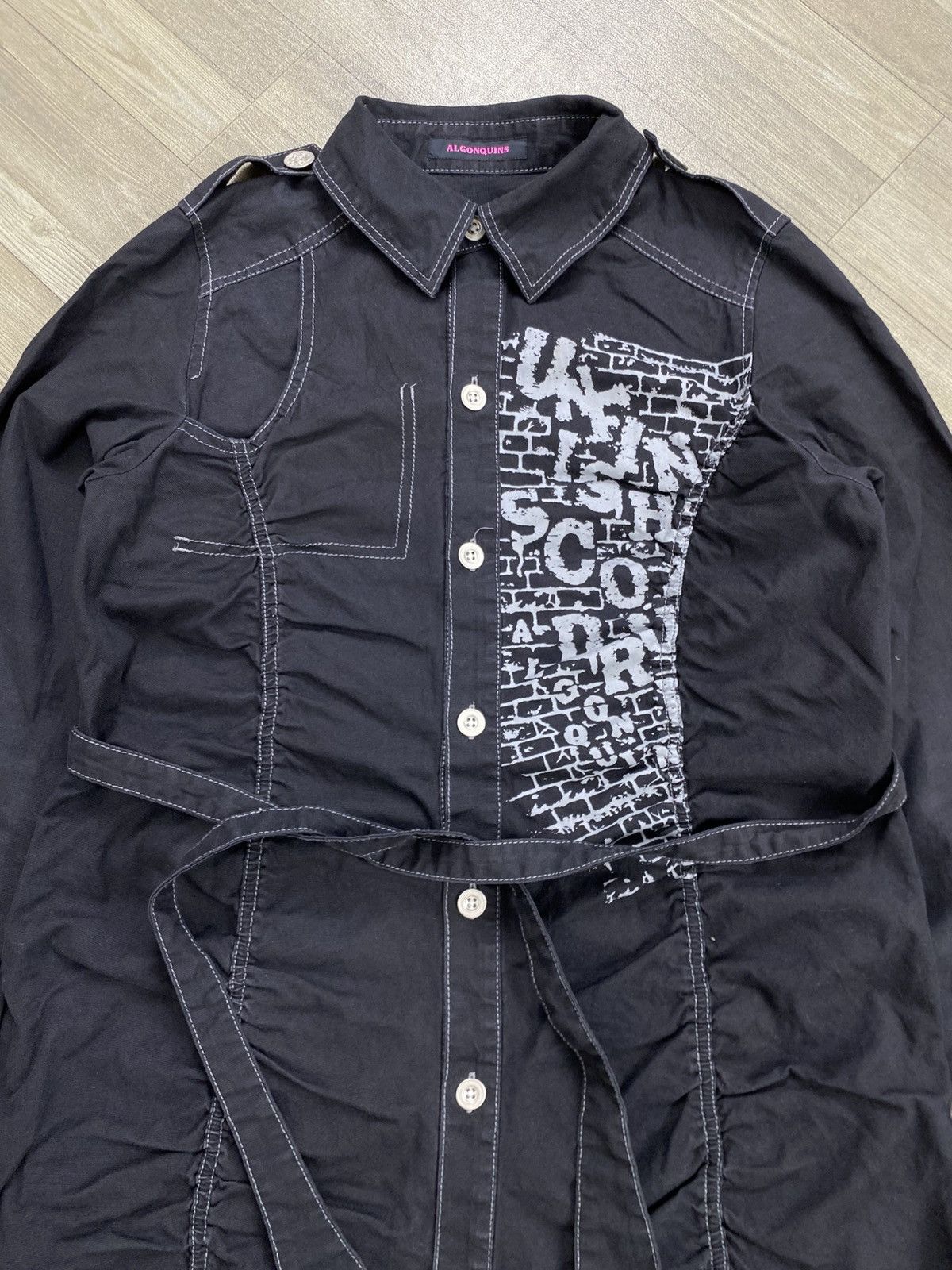 If Six Was Nine Algonquins Bondage Punk LGB Style Button Up Coat Jacket Size US L / EU 52-54 / 3 - 2 Thumbnail