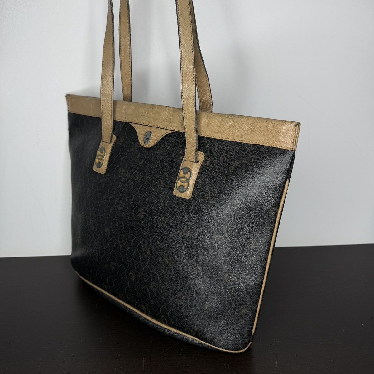 Dior Vintage Christian Dior Leather Shoulder Tote Bag Size ONE SIZE - 3 Thumbnail