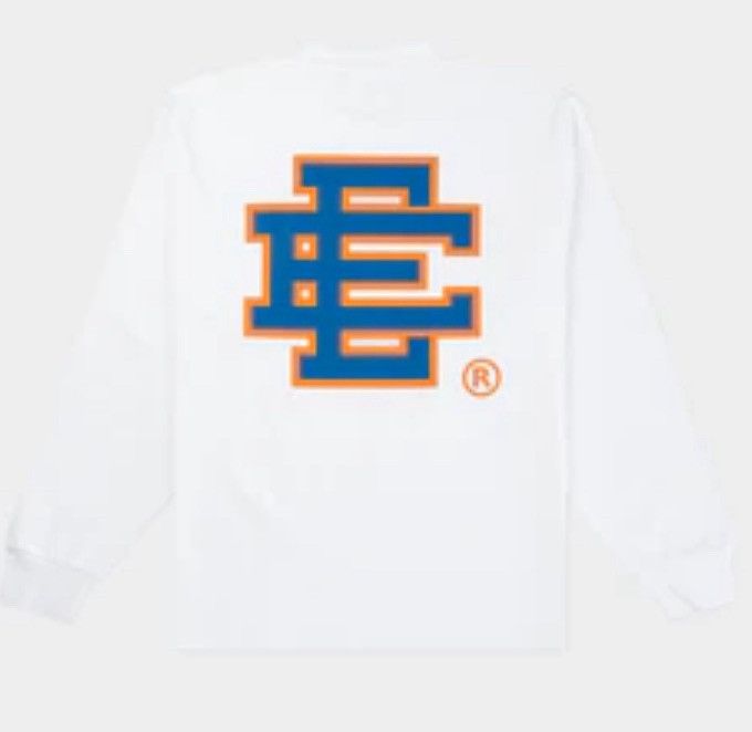 Eric Emanuel Eric Emanuel Big logo orange & blue long sleeve shirt CL Size US XL / EU 56 / 4 - 3 Thumbnail