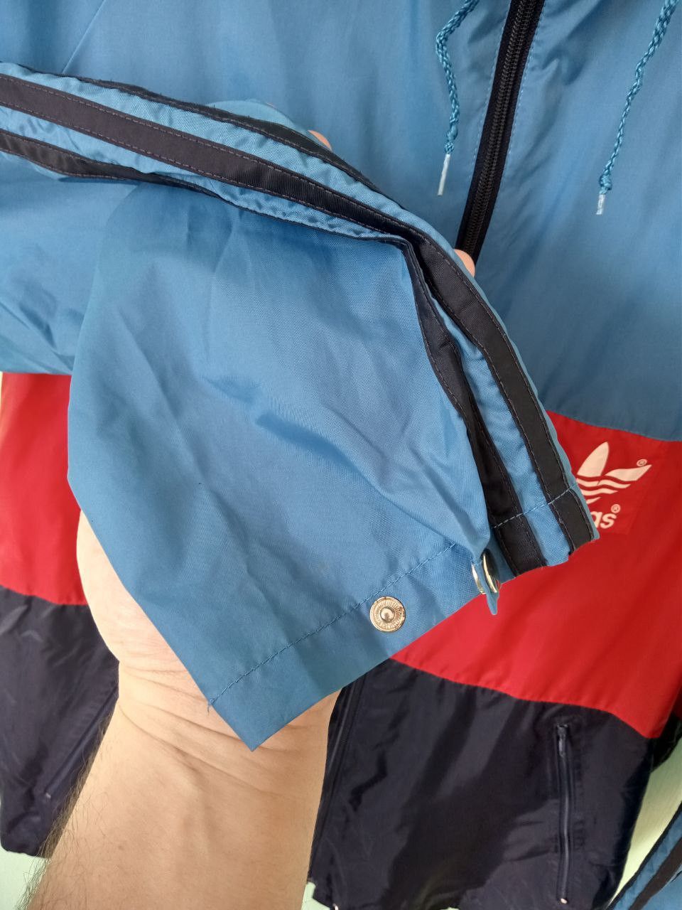 Adidas Vintage Adidas Trefoil Windbraker Jacket Size S/M Size US S / EU 44-46 / 1 - 10 Thumbnail
