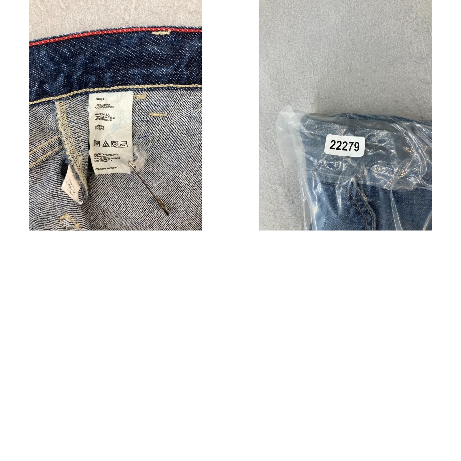 Tommy Hilfiger VINTAGE Tommy Hilfiger Denim Skirt 6 Blue Carpenter Mid Rise Casual 90s Womens USA MADE Size 28" / US 6 / IT 42 - 8 Thumbnail