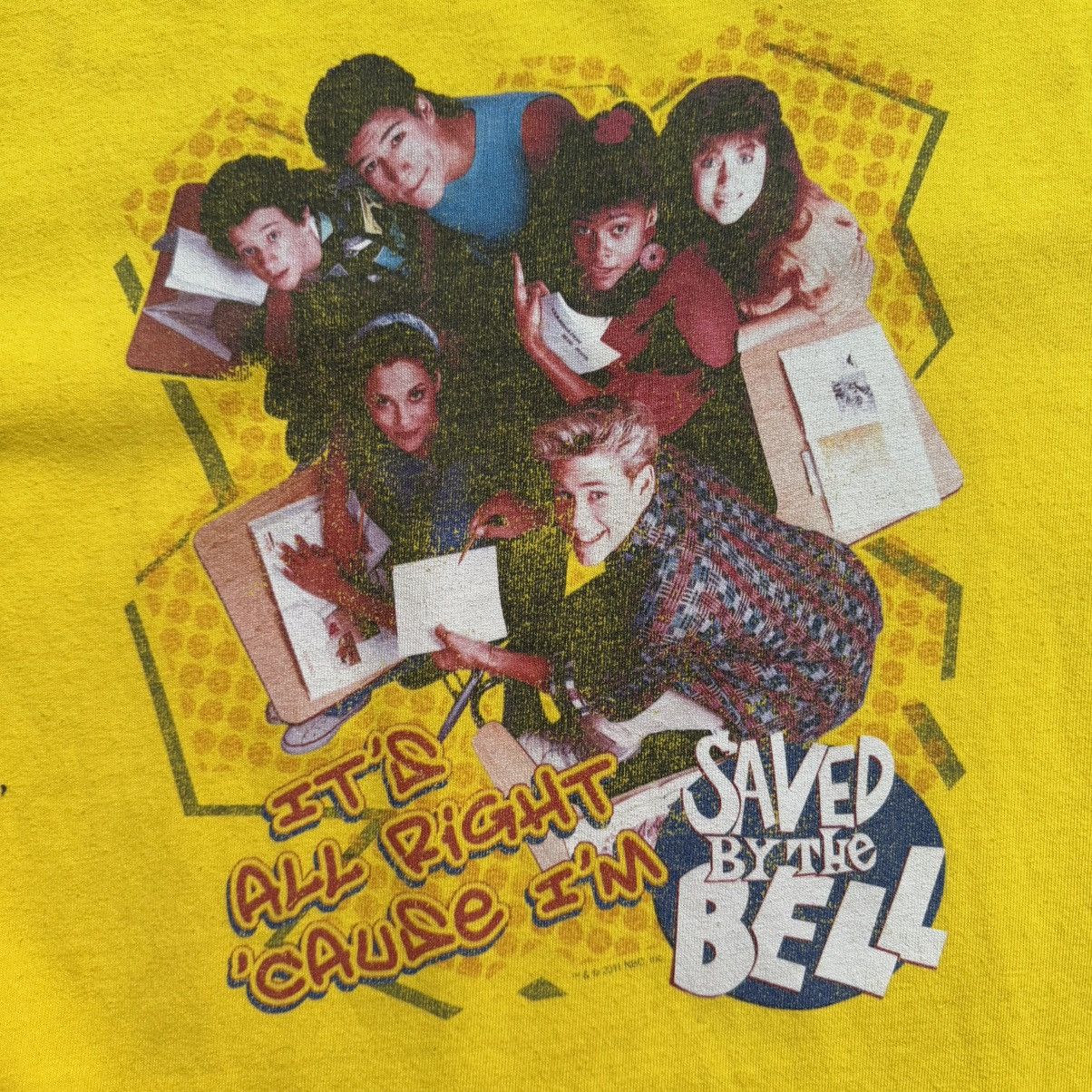 Delta × Garbage TV × Vintage Vintage 2011 Saved By The Bell Distressed T-Shirt Size US M / EU 48-50 / 2 - 4 Thumbnail