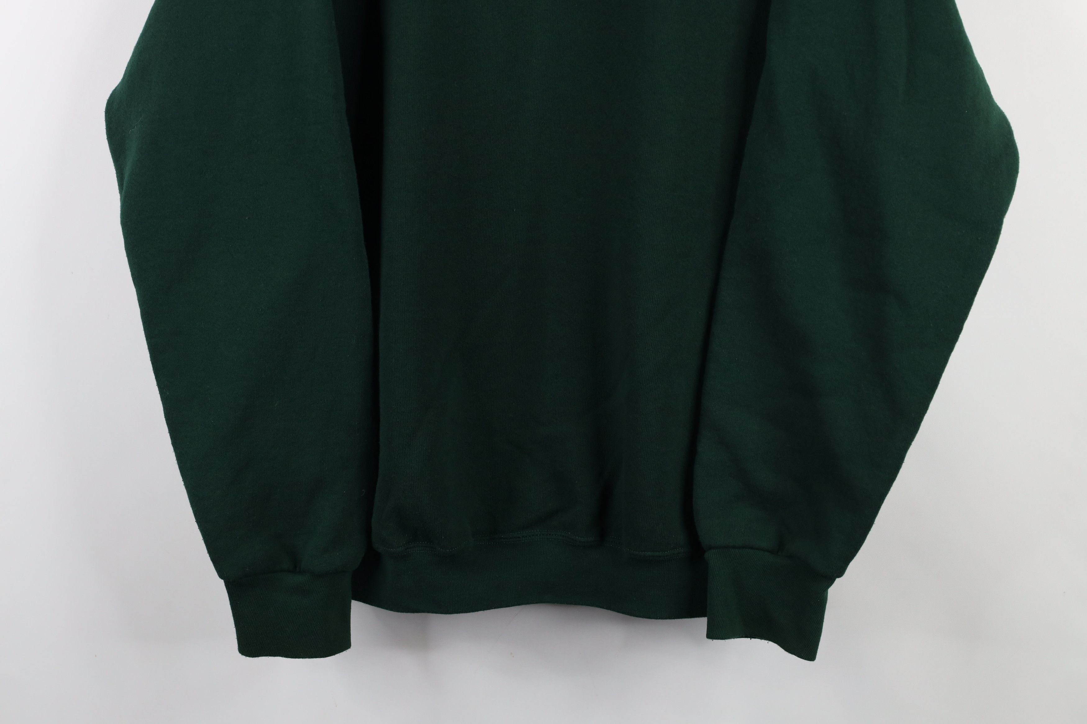 Vintage Vintage 90s Streetwear Crewneck Sweatshirt Hunter Green Size US L / EU 52-54 / 3 - 3 Thumbnail