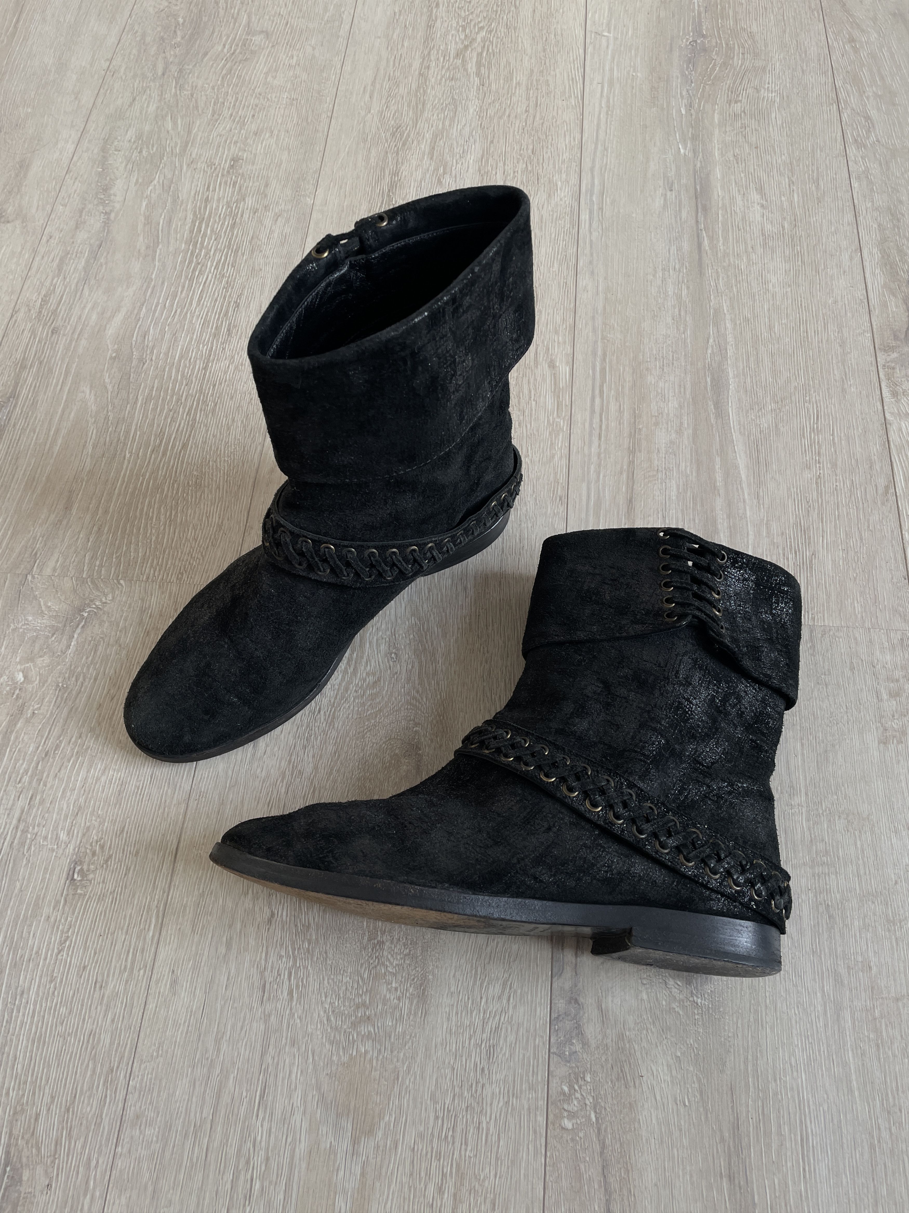 Balmain Balmain AW11 waxed boots by Christophe Decarnin Size US 7 / IT 37 - 2 Thumbnail