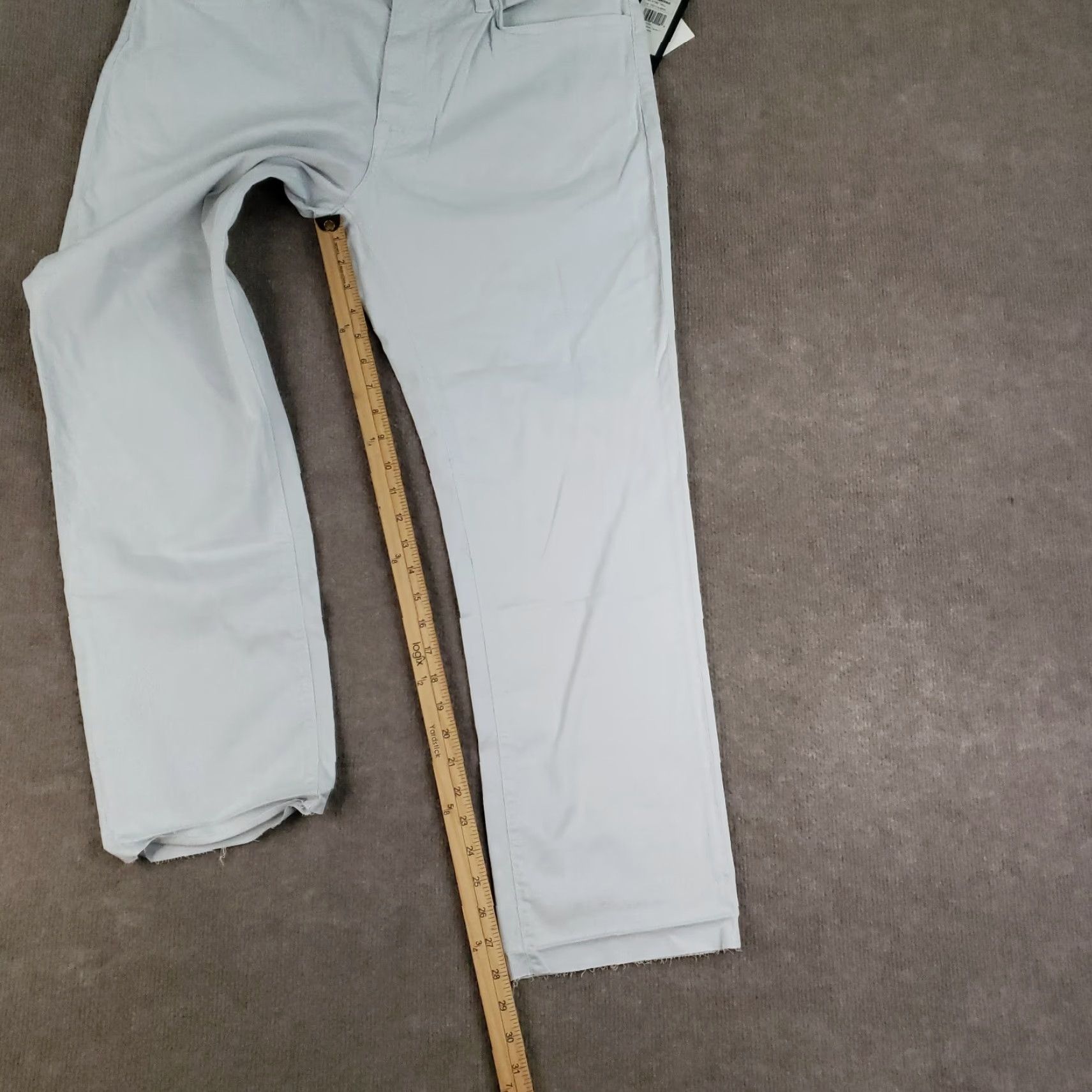Vintage 34 Heritage Chino Pants Men's 36x28 Gray Classic Stretch Casual Regular Fit Size US 32 / EU 48 - 2 Thumbnail
