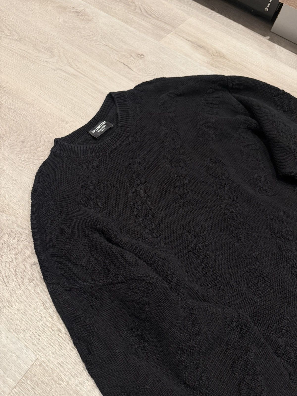 Balenciaga f/w 2021 monogram logo knit sweater!! Size US M / EU 48-50 / 2 - 3 Thumbnail