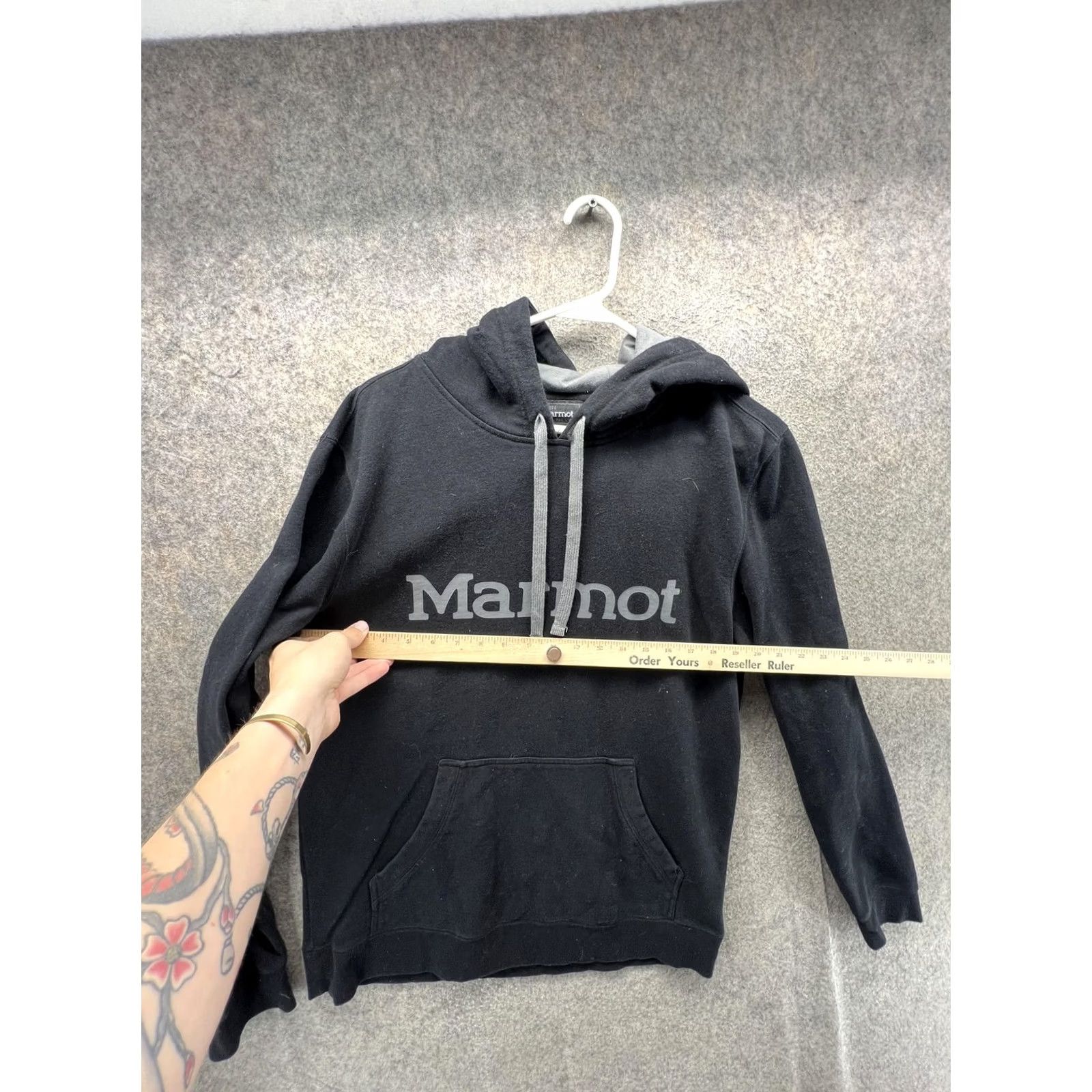 Marmot Marmot Hoodie Mens Medium Black Logo Pullover Fleece Sweatshirt Outdoor Casual Size US M / EU 48-50 / 2 - 3 Thumbnail
