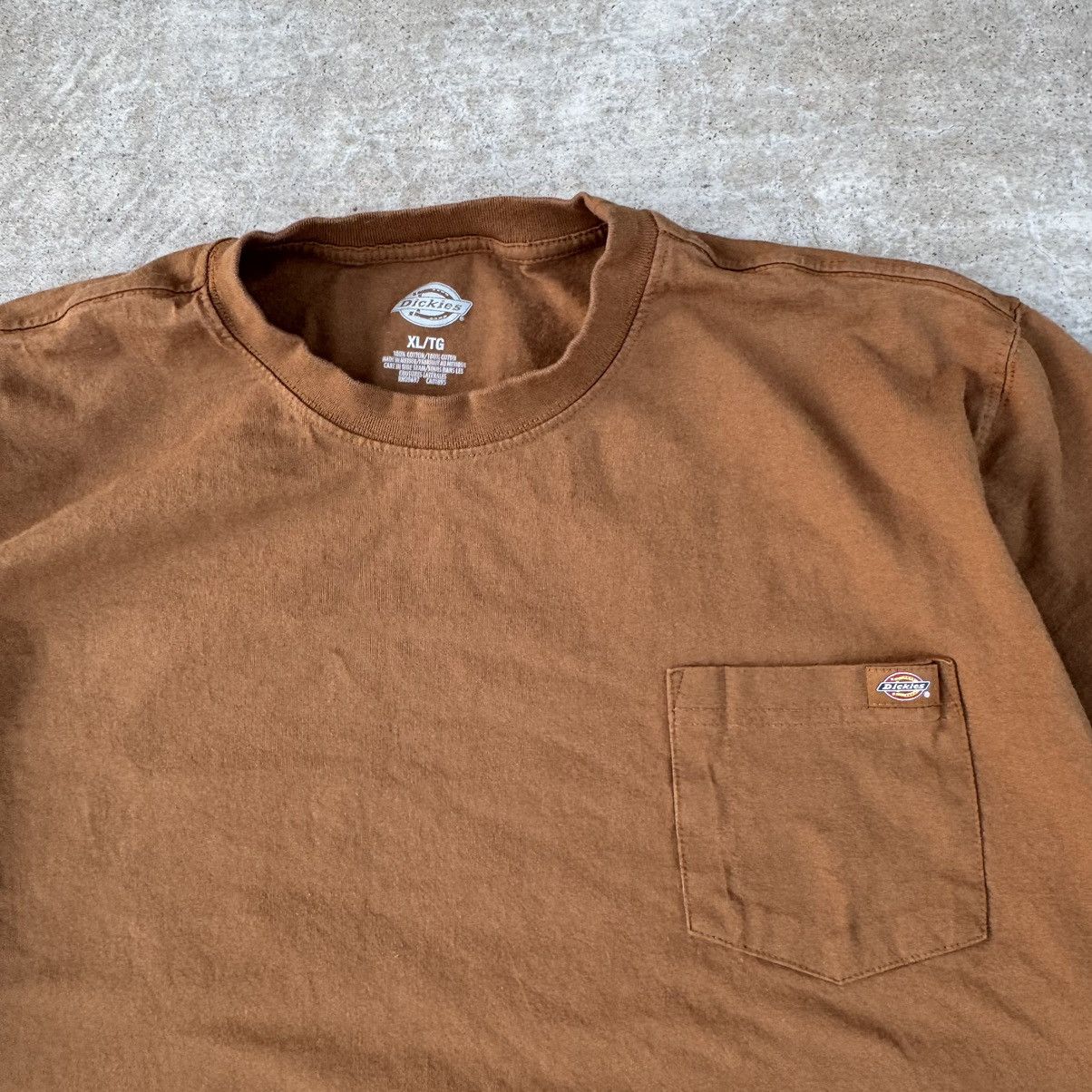 Carhartt × Dickies × Nike Vintage Y2K Earth Tone Brown Dickies Blank Pocket Tee XL Size US XL / EU 56 / 4 - 2 Thumbnail