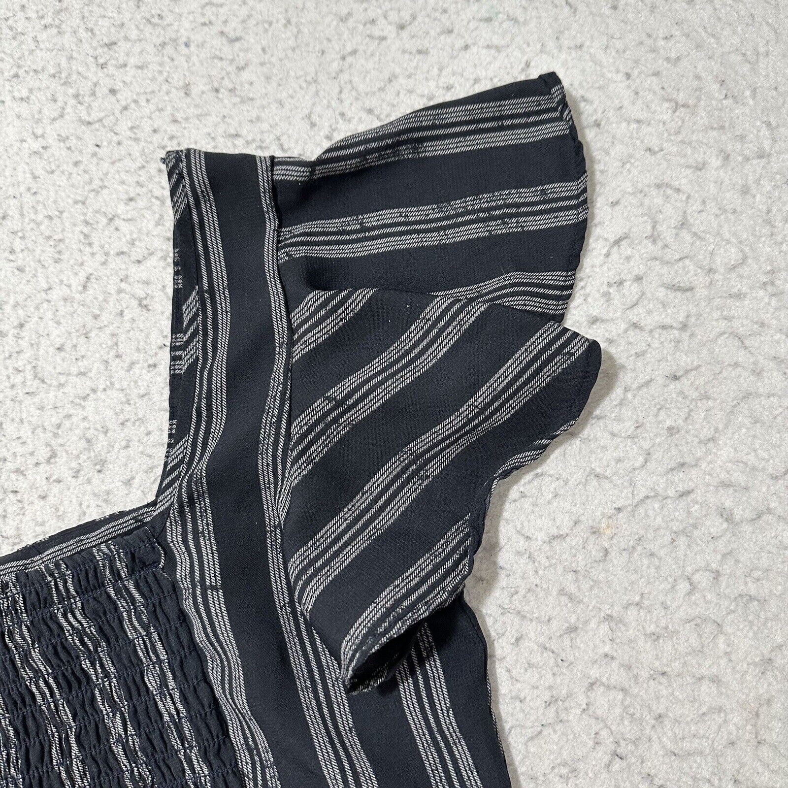 Other Sienna Sky Small Blue White Stripe Button Front Crop Top Size S / US 4 / IT 40 - 10 Thumbnail