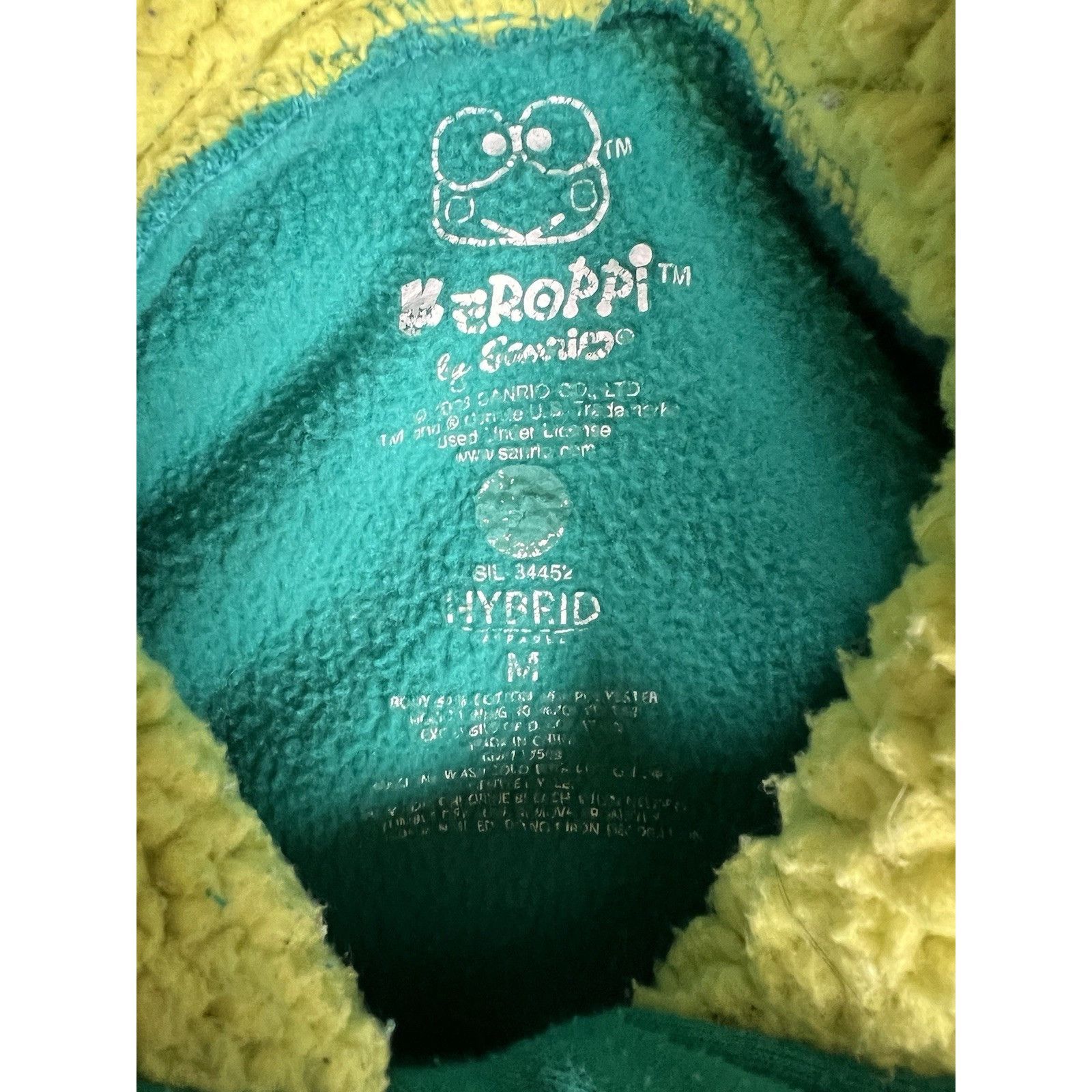 Other Sanrio Keroppi Pullover Sweatshirt Fuzzy Lined Green Hoodie Size M / US 6-8 / IT 42-44 - 5 Thumbnail