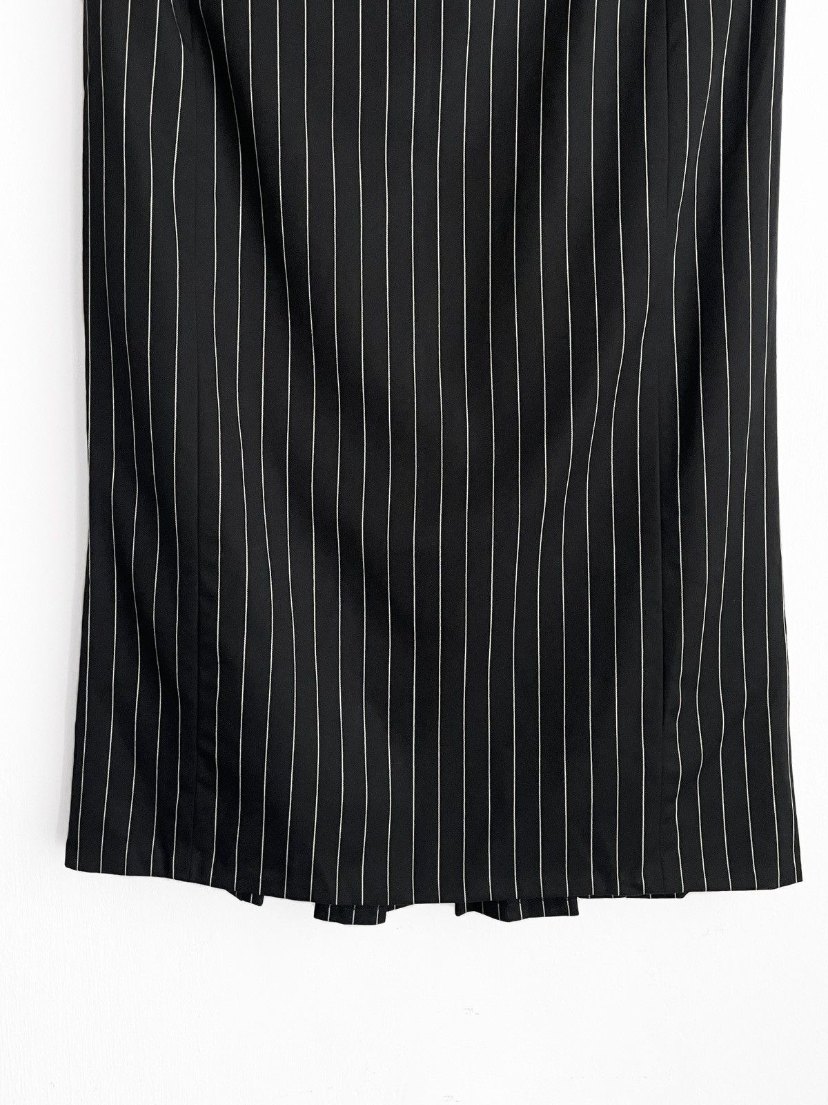 Ralph Lauren Ralph Lauren Wool Midi Skirt Black School Striped USA 6(S-M) Size 28" / US 6 / IT 42 - 3 Thumbnail
