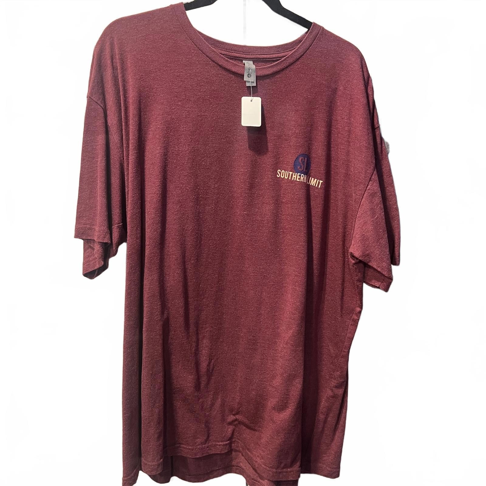 Next Level Apparel Next Level Apparel Men's Graphic T-Shirt - Burgundy, Size L Size US XXL / EU 58 / 5 - 2 Thumbnail
