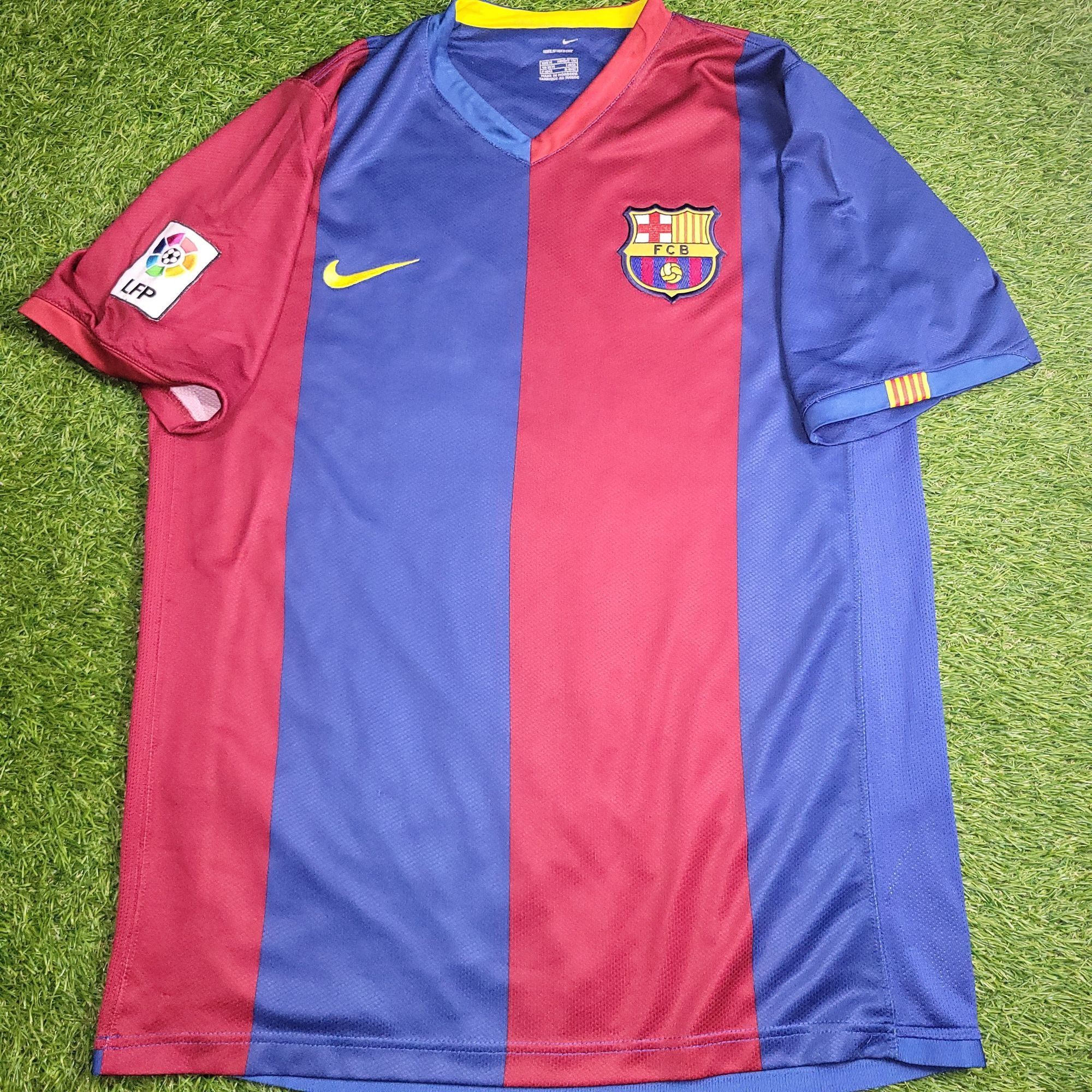 Nike Messi Barcelona 2006 2007 Home Soccer Jersey Shirt M Size US M / EU 48-50 / 2 - 2 Thumbnail