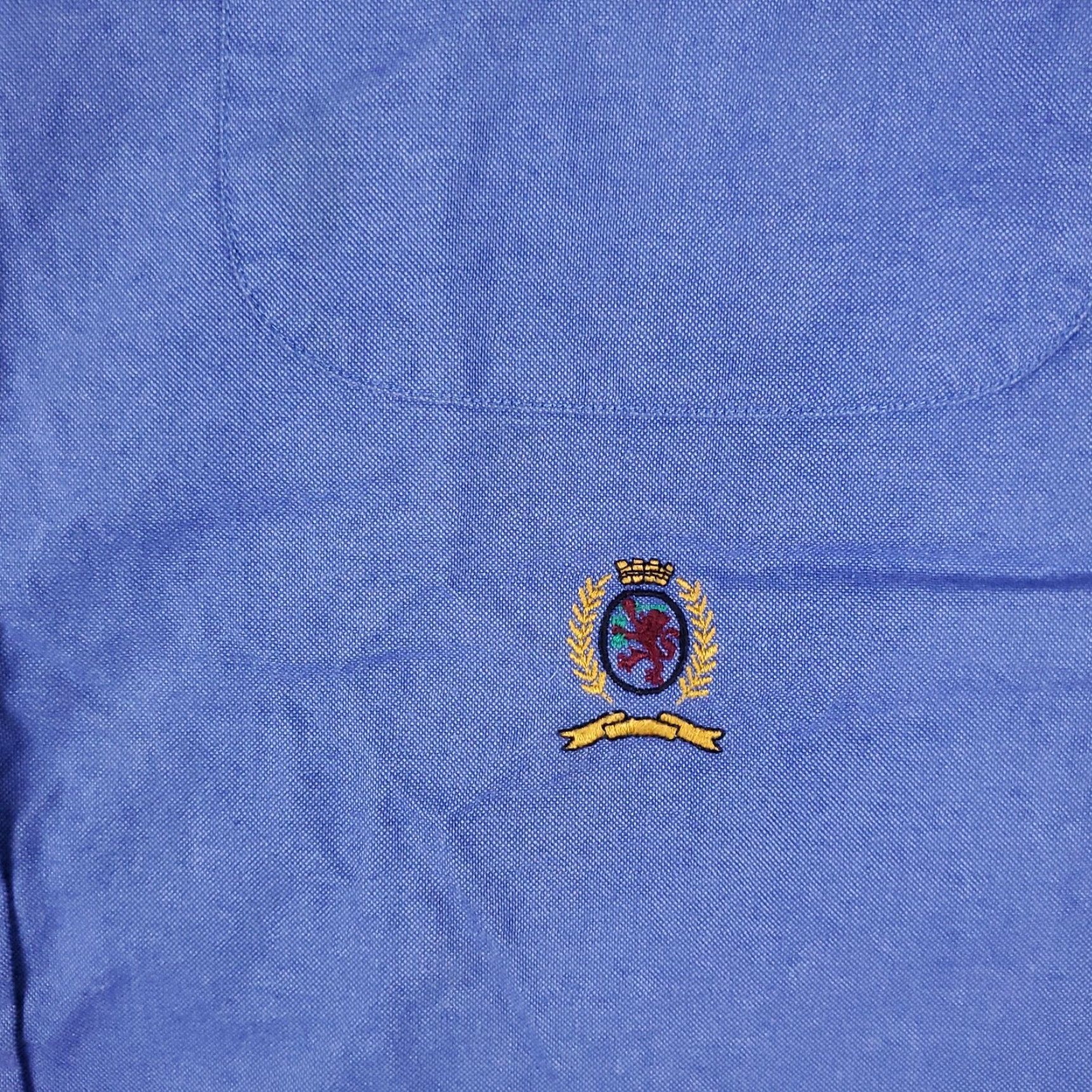 Tommy Hilfiger Tommy Hilfiger Shirt Mens 16 Blue Dress Shirt Long Sleeve Button Up Collar 100% Cotton Classic American Preppy 90s? Size 42R - 2 Thumbnail