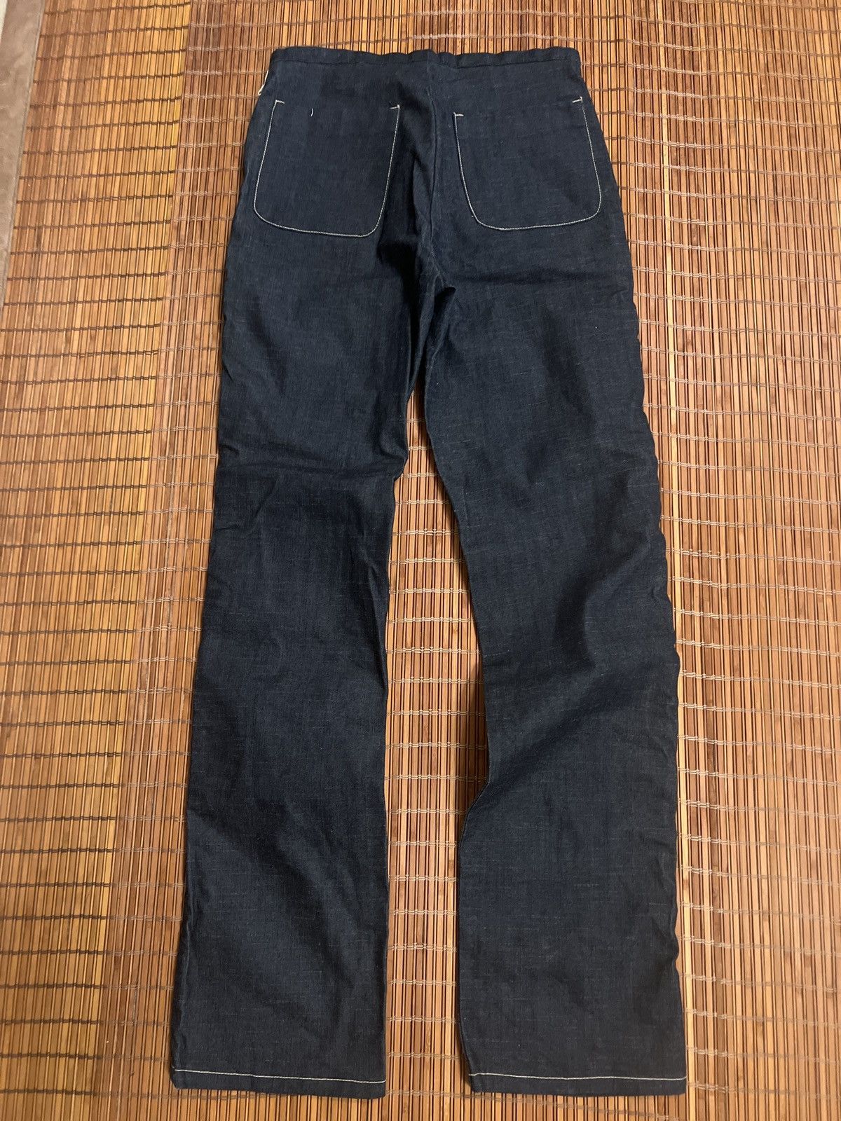 Marithe + Francois Girbaud Marithe & girbaud Dark blue wash straight leg denim jeans Size 29" - 4 Thumbnail