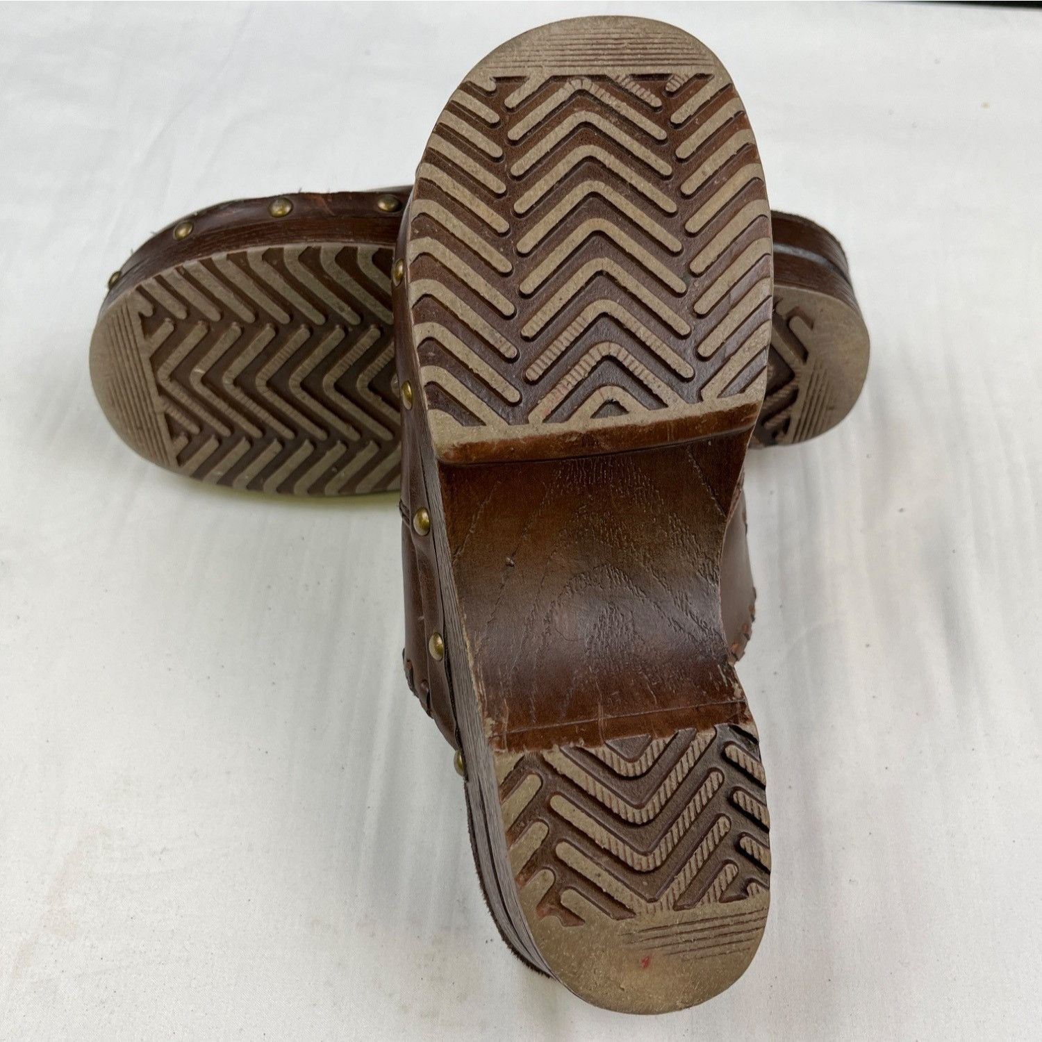 Other B.S Vintage Women's Brown Leather Shoes/Clogs Sz 8 SKU 4345 Size US 8 / IT 38 - 5 Thumbnail