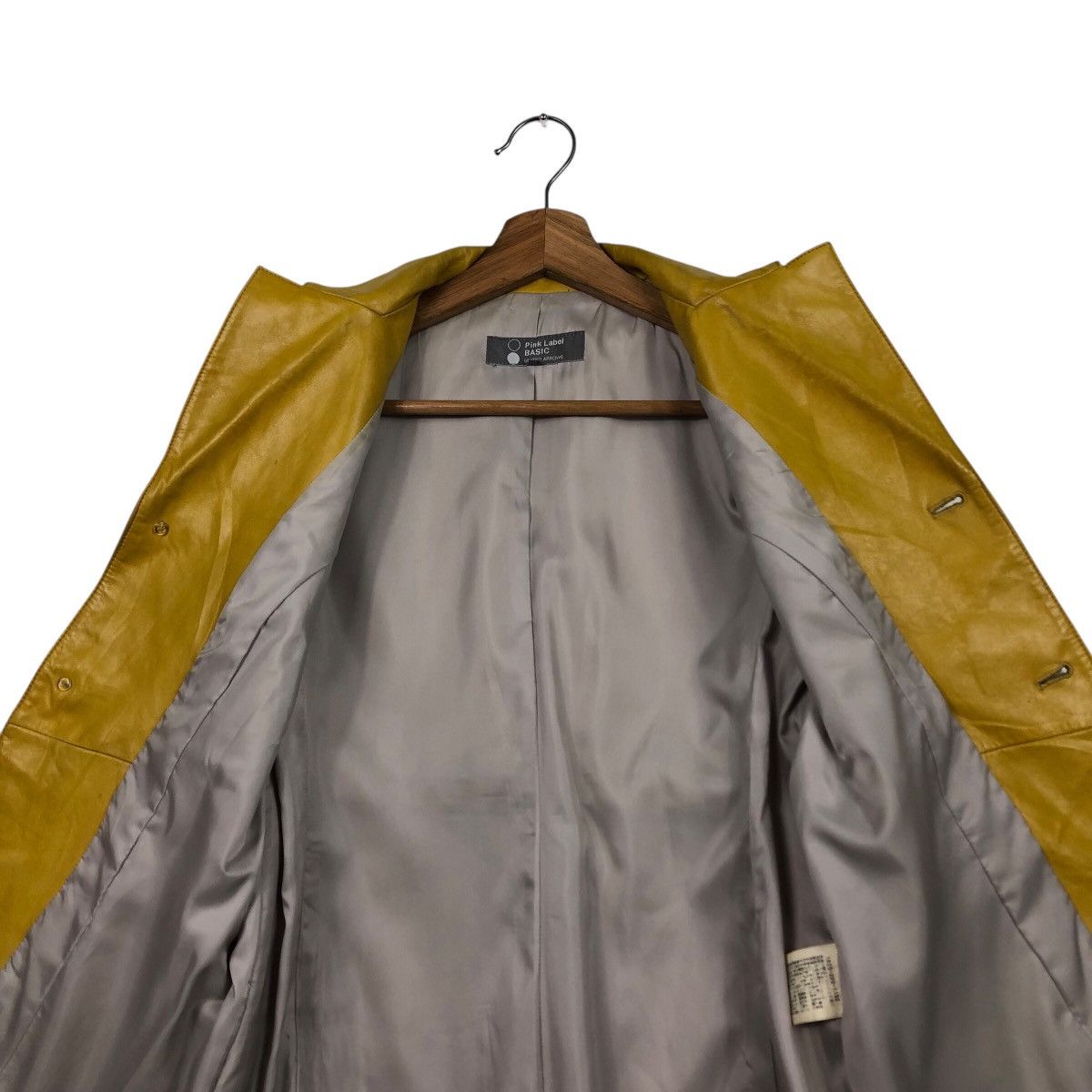 Japanese Brand United Arrows Pink Label Mustard Leather Japan Made Archive Size US M / EU 48-50 / 2 - 15 Thumbnail