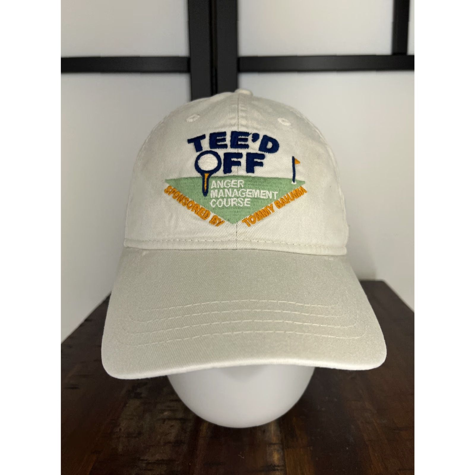 Tommy Bahama Tommy Bahama Hat Cap Tee’d Off Anger Management Course Adjustable Ivory Cotton One Size Men Baseball Cap Accessories Mens Size ONE SIZE - 2 Thumbnail