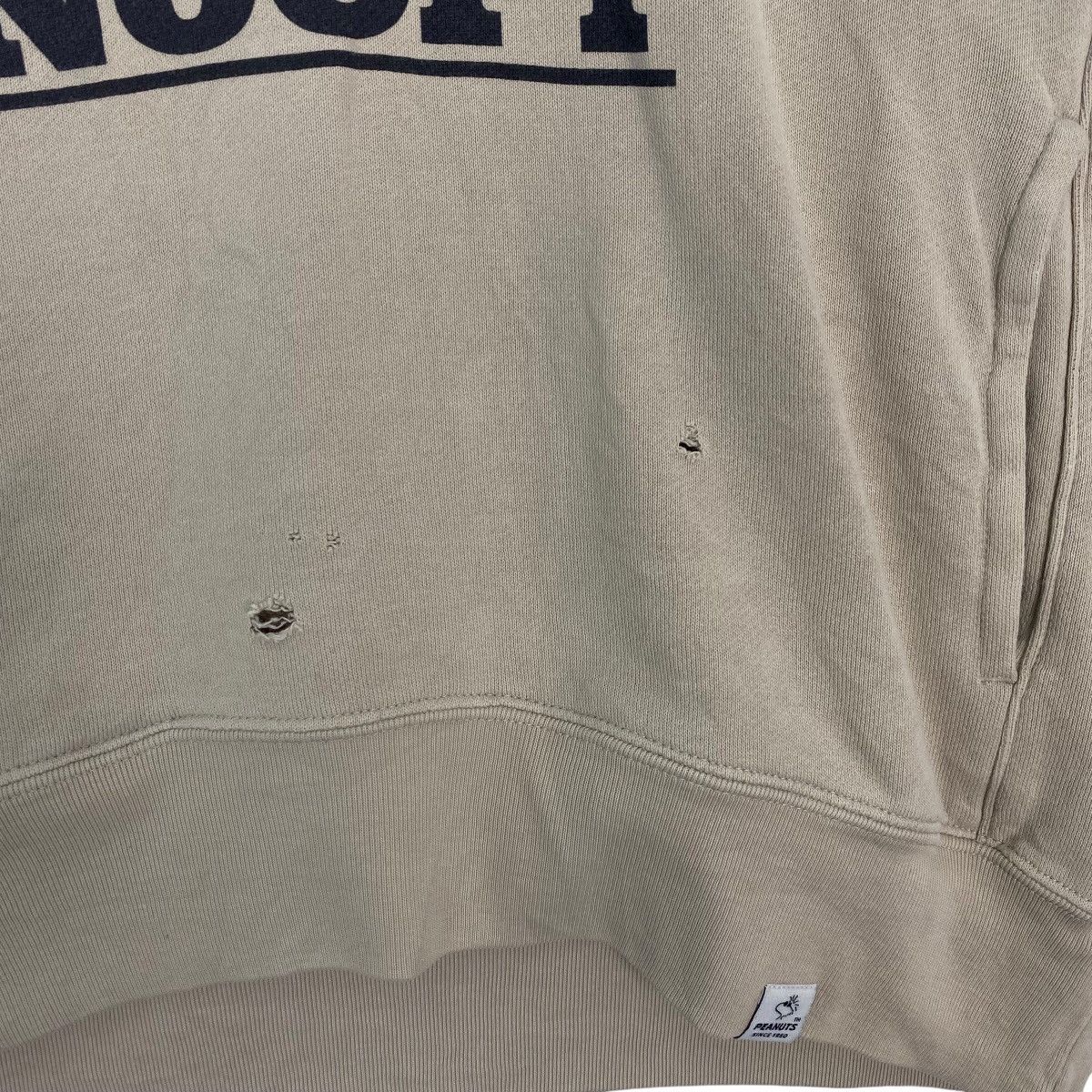 Vintage Vintage Peanuts Printed Hoodie Sweater Beige Pullover Size L Size US L / EU 52-54 / 3 - 5 Thumbnail