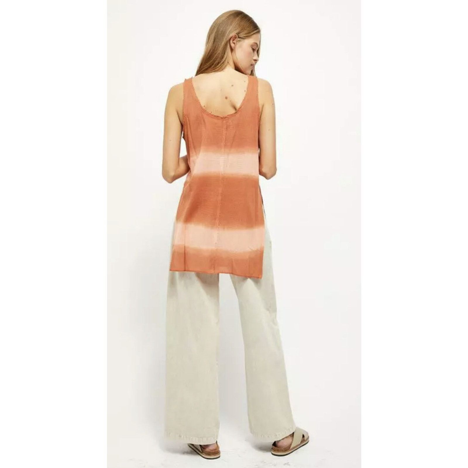 Free People FREE PEOPLE Women Acid Scoop Neck Tank Top Size M A002069 Size M / US 6-8 / IT 42-44 - 2 Thumbnail