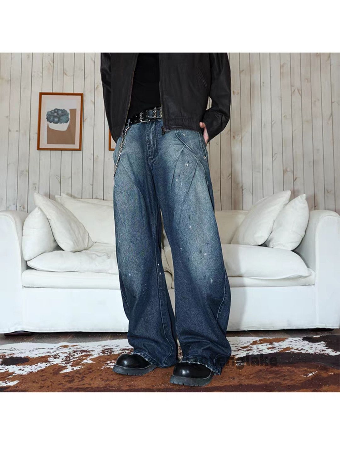 Jean ltx Balenciaga rickowens style baggy cargo faded jeans Size US 32 / EU 48 - 7 Thumbnail