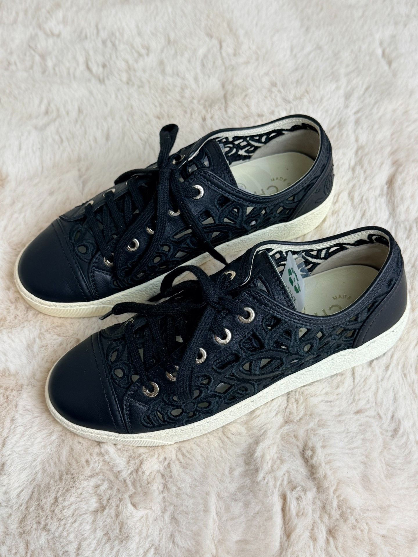 Chanel Chanel Black Lowtop Sneakers us_6-5 Women Size US 6.5 / IT 36.5 - 1 Thumbnail