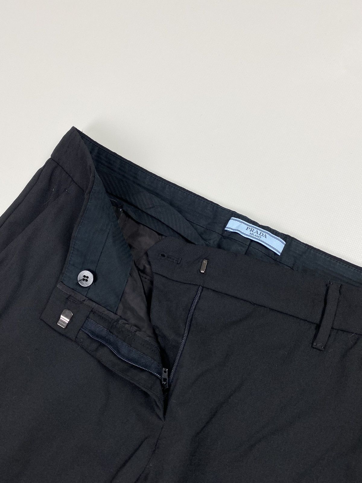 Prada × Vintage Prada Milano ladies wool dress pants trousers size 46 Size 32" / US 10 / IT 46 - 11 Thumbnail