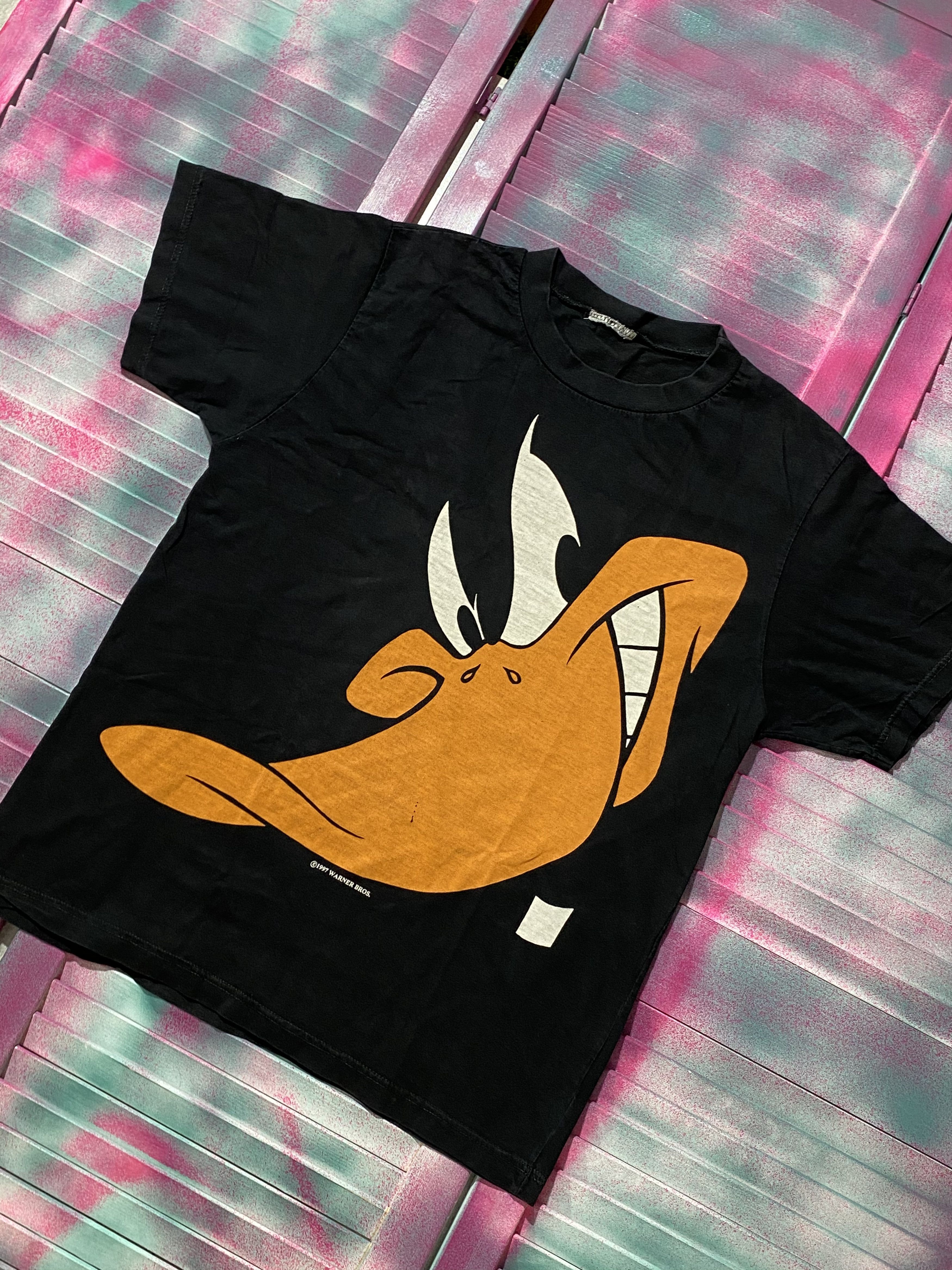 Cartoon Network × Vintage Vintage Y2K Looney Tones Duck Logo T-shirt Size US M / EU 48-50 / 2 - 1 Thumbnail