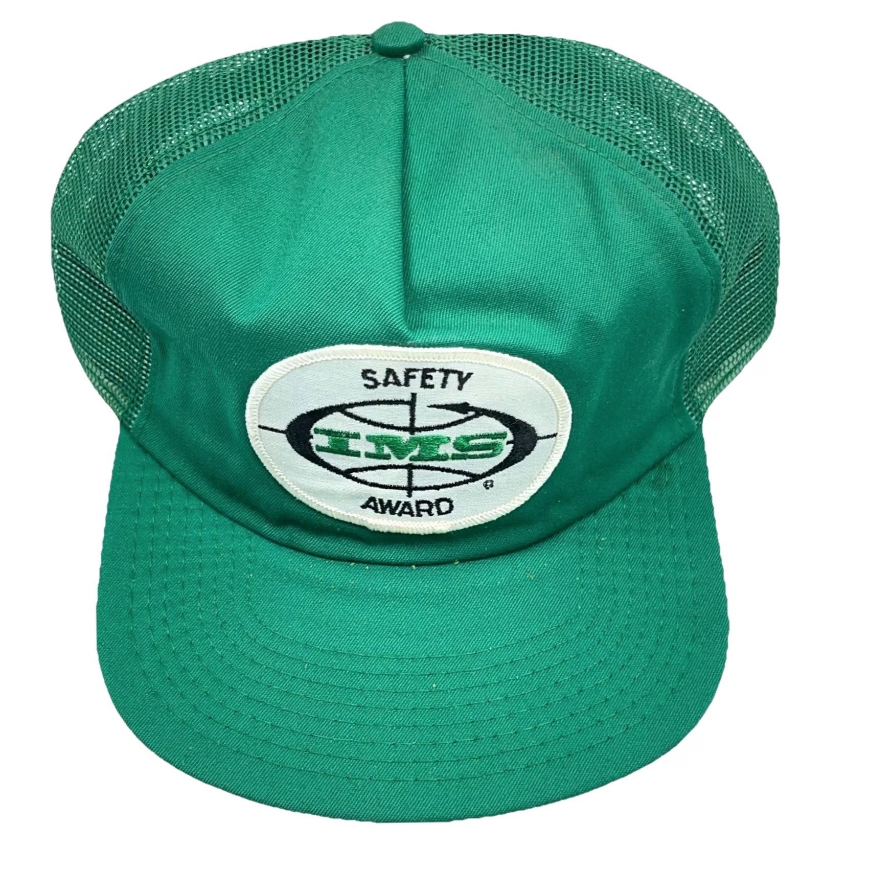 Coal VINTAGE AB Emblems Caps Coal Mining Trucker Hat Cap Snap Back 80s USA Safety Award Patch Green Adult Adjustable Mens Size ONE SIZE - 3 Thumbnail