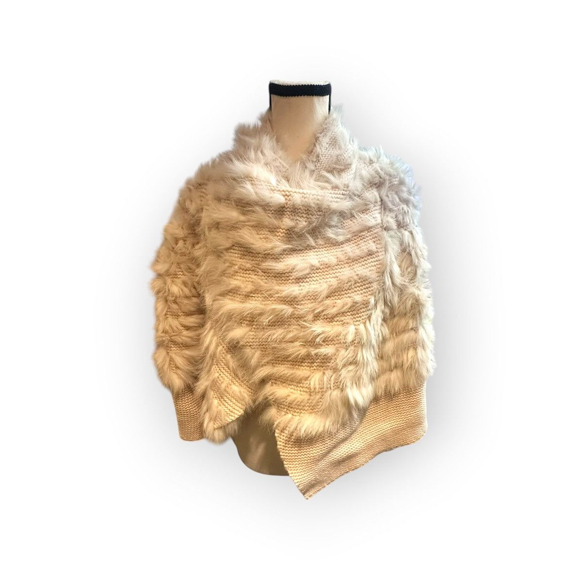 Pinko Women’s Designer M Blush Pinko Italian Wool & Fur Cardigan Size M / US 6-8 / IT 42-44 - 1 Thumbnail