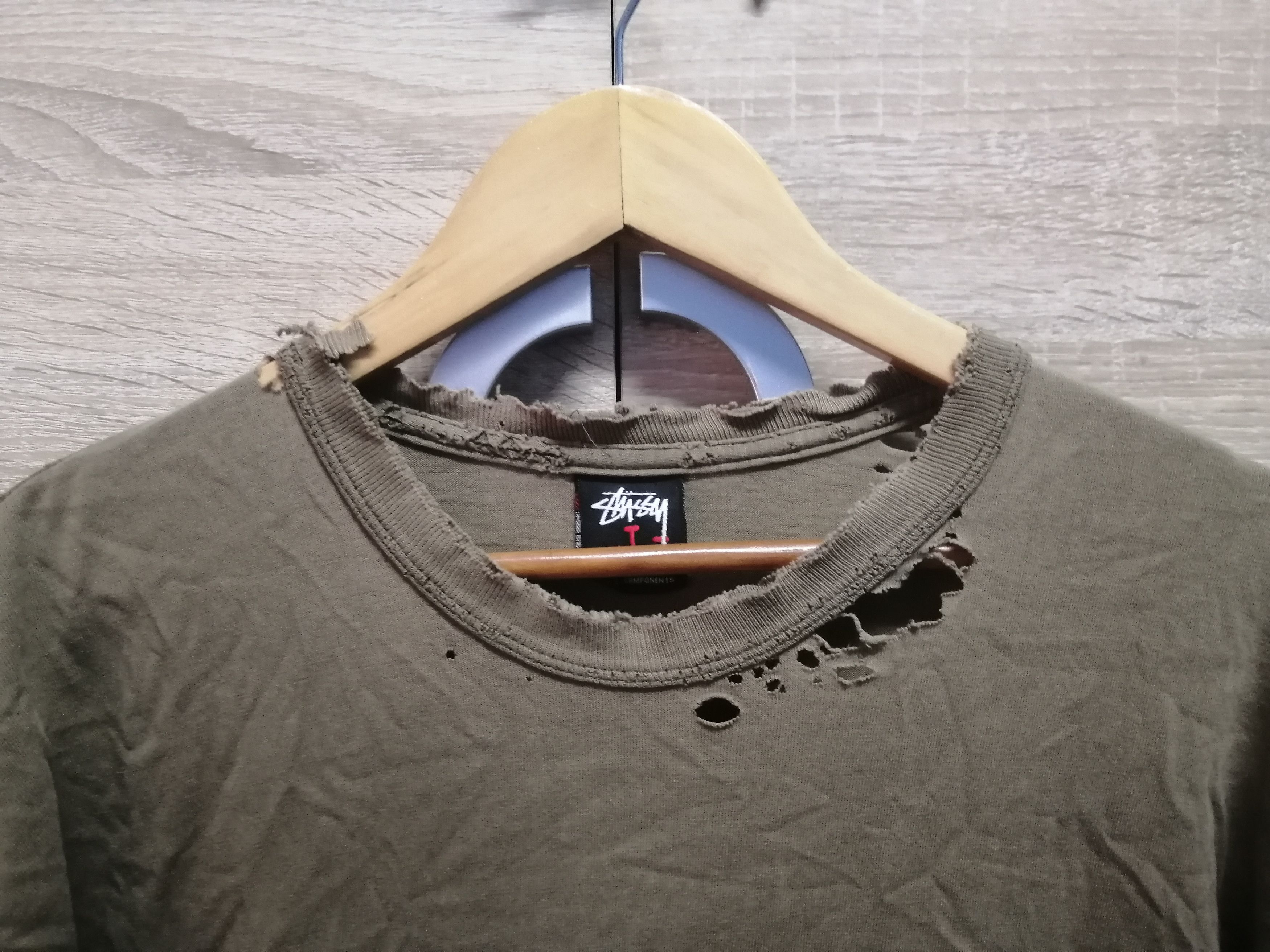 Stussy Thrashed Sun Faded Stussy Shirt Distressed Grunge Band Size US L / EU 52-54 / 3 - 6 Thumbnail