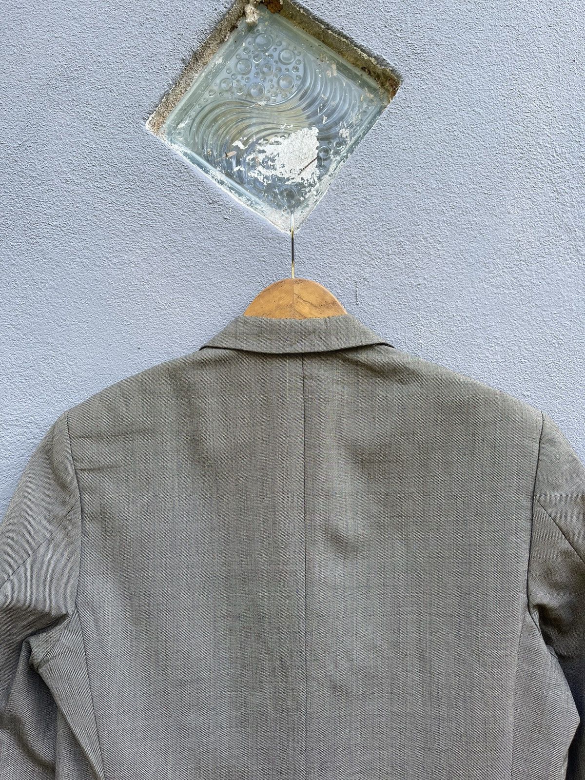 Designer Vintage Valentino World Blazer - Size 46 - Gray Herringbone Size 38L - 12 Thumbnail