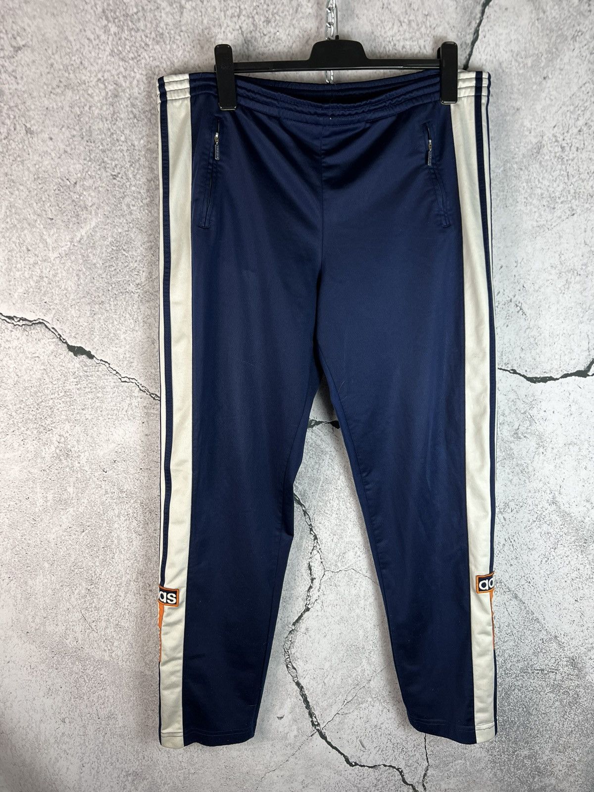 Adidas New VTG 90s Adidas Adibreak blue track pants button XL y2k Size US 40 / EU 56 - 4 Thumbnail