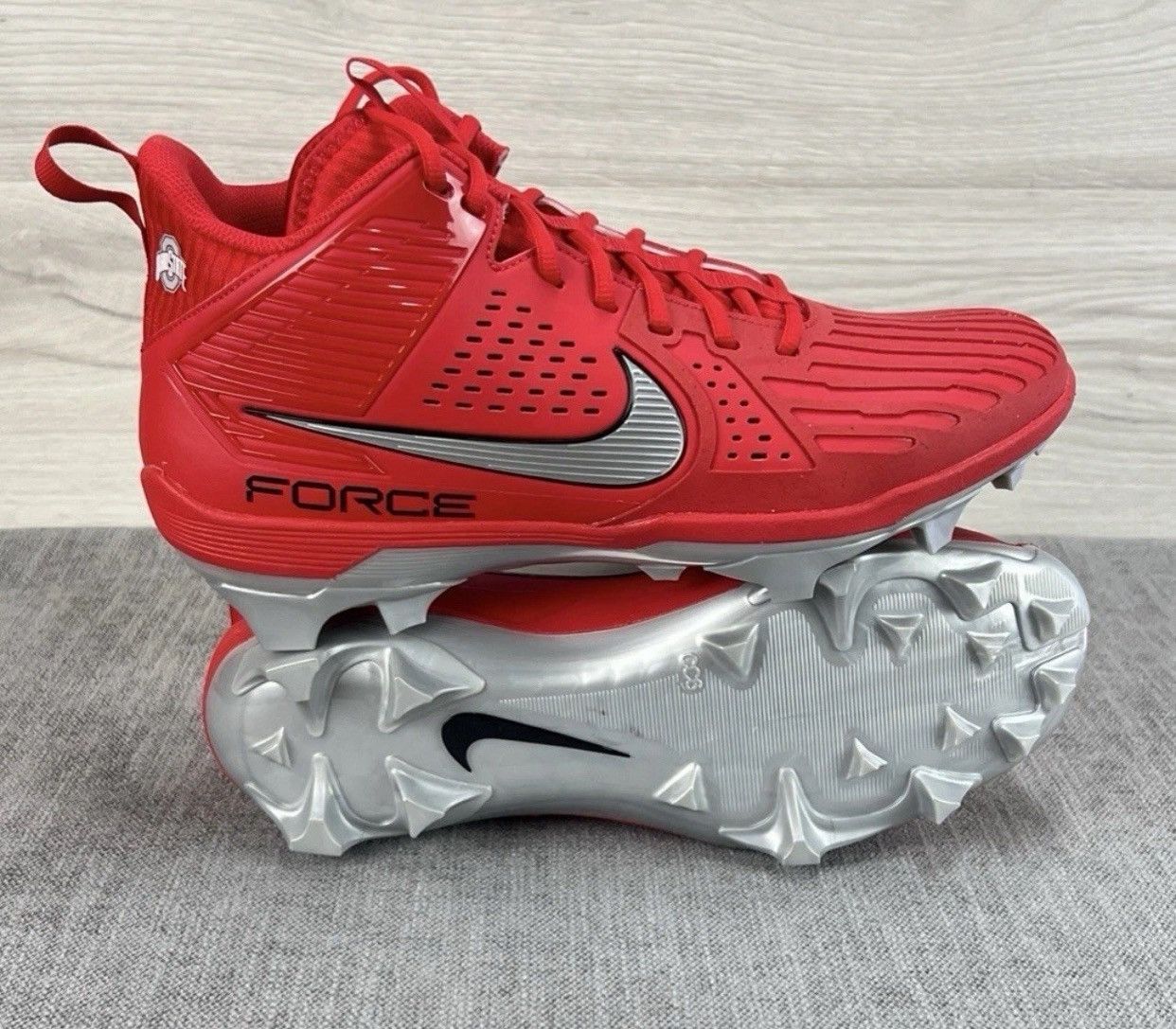 NCAA × Nike × Other Mens 11.5 Nike Force Savage Pro 3 Ohio State Buckeyes OSU PE Size US 11.5 / EU 44-45 - 4 Thumbnail