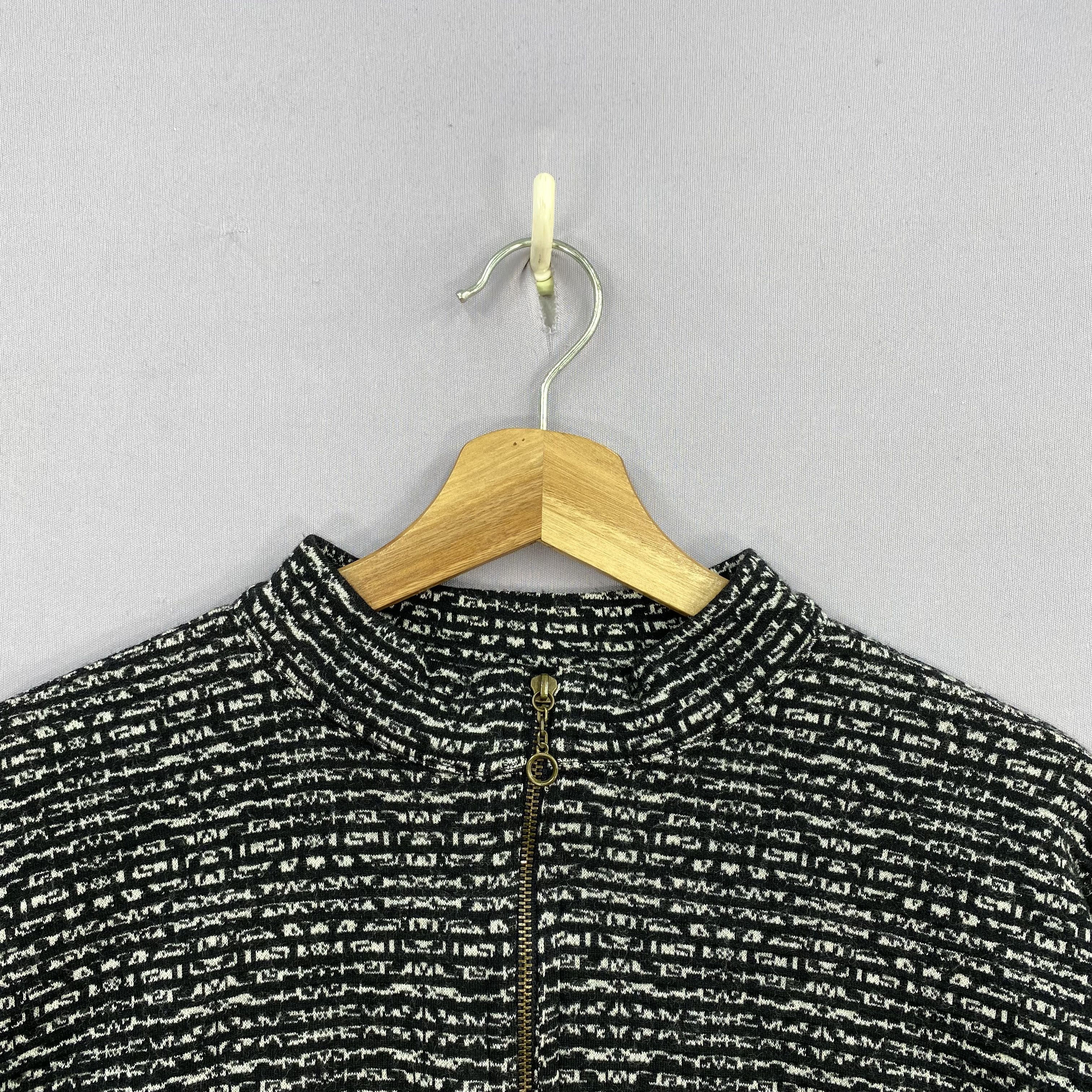 Japanese Brand Vintage Y2K Renaissance Nobuo Ikeda Zip Wool Sweatshirt Size US XL / EU 56 / 4 - 4 Thumbnail