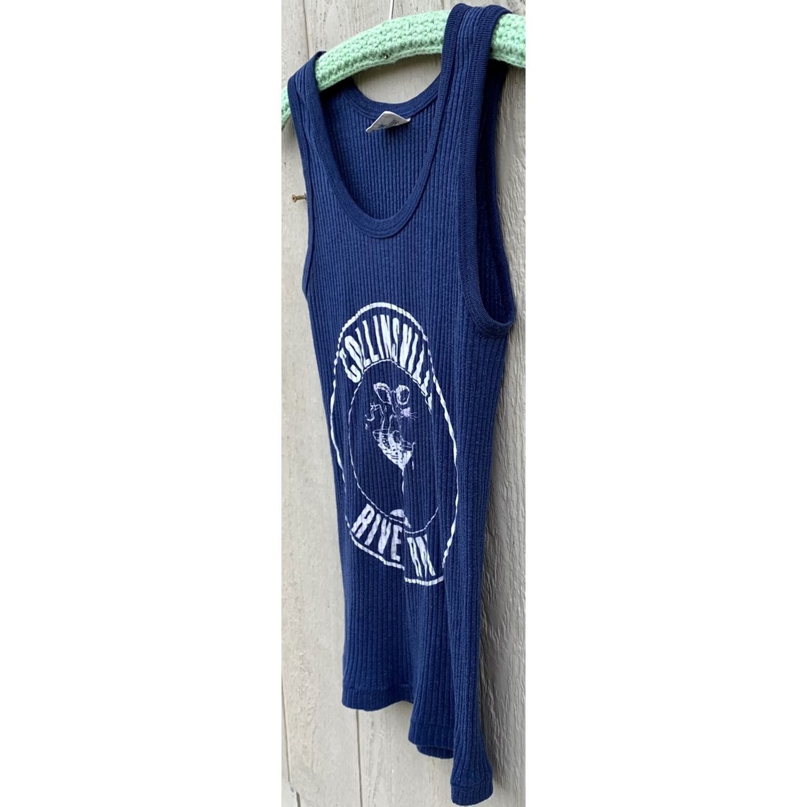 Vintage VINTAGE Kmart Collinsville River Rat Tank Top Shirt M Blue 50/50 Kodel Polyester Cotton Graphic Sportswear/Beach Mens Women Girls Size M / US 6-8 / IT 42-44 - 7 Thumbnail