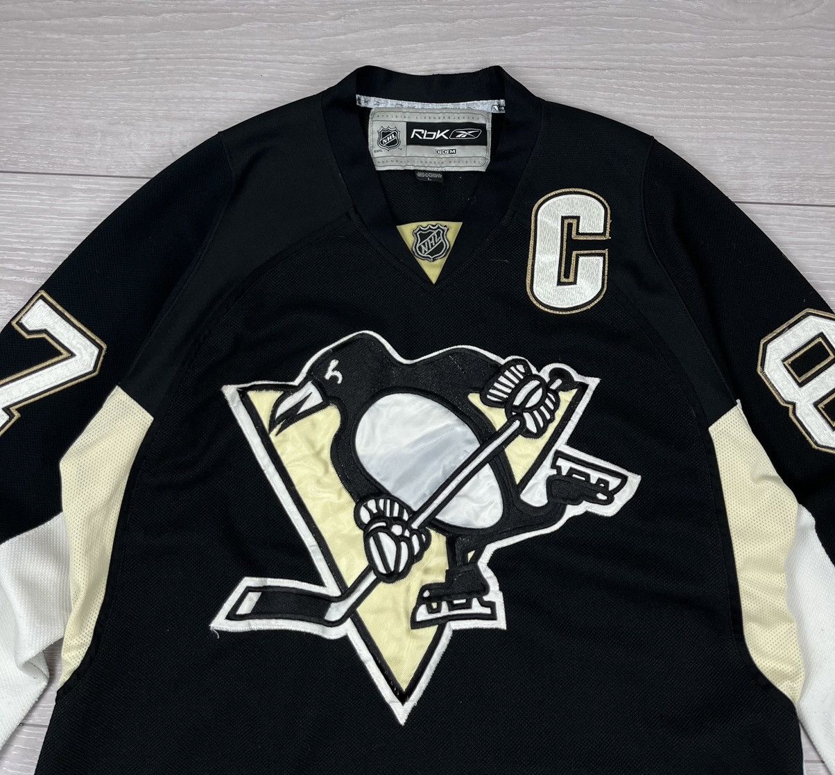 NHL Pittsburgh Penguins Reebok Crosby NHL Black Hockey Jersey Size US L / EU 52-54 / 3 - 5 Thumbnail