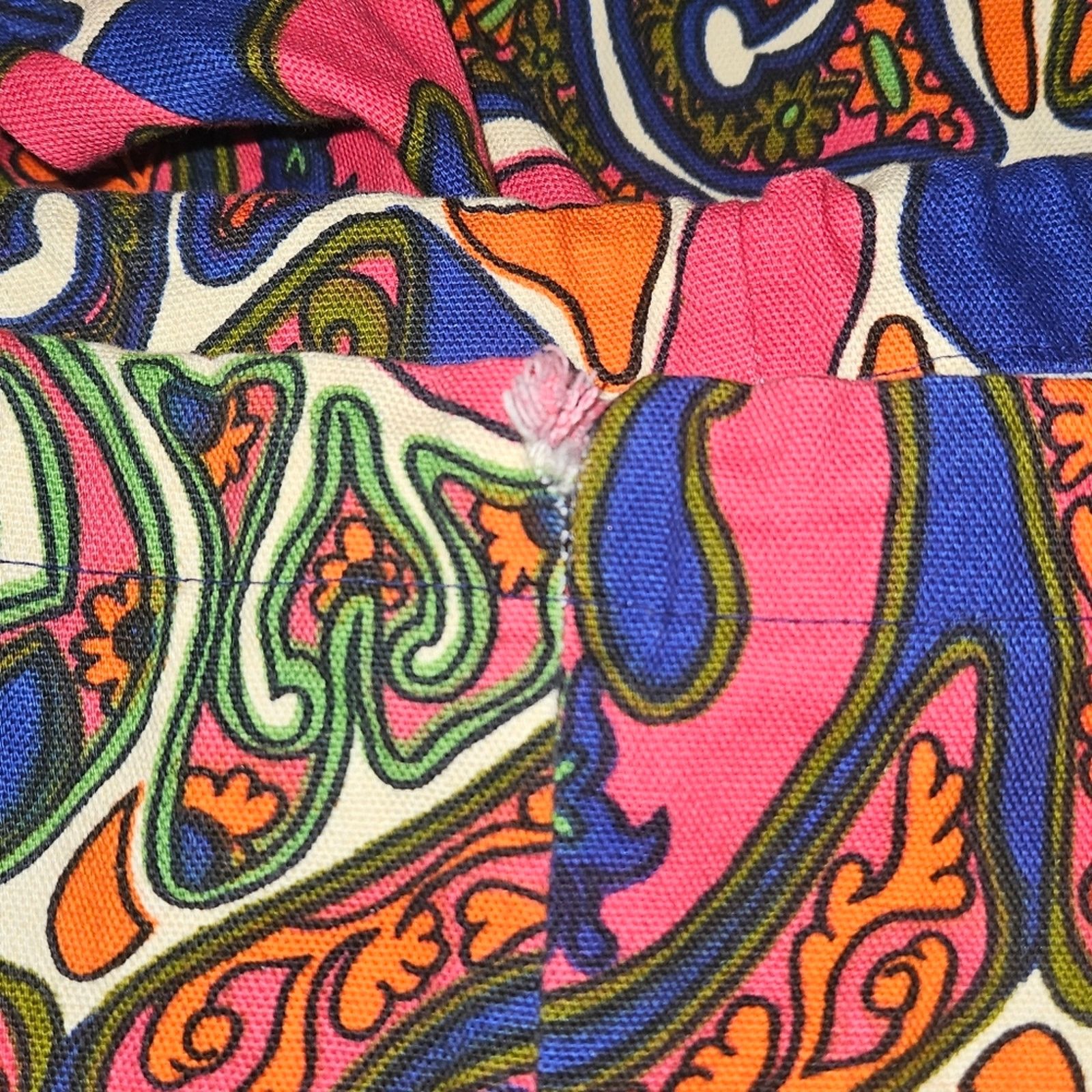 Jantzen × Vintage Amazing Psychedelic VTG 1960s Jantzen LOVE ME Cropped Pants Size 31" - 10 Thumbnail