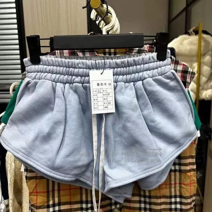 Miu Miu Back Logo Shorts.