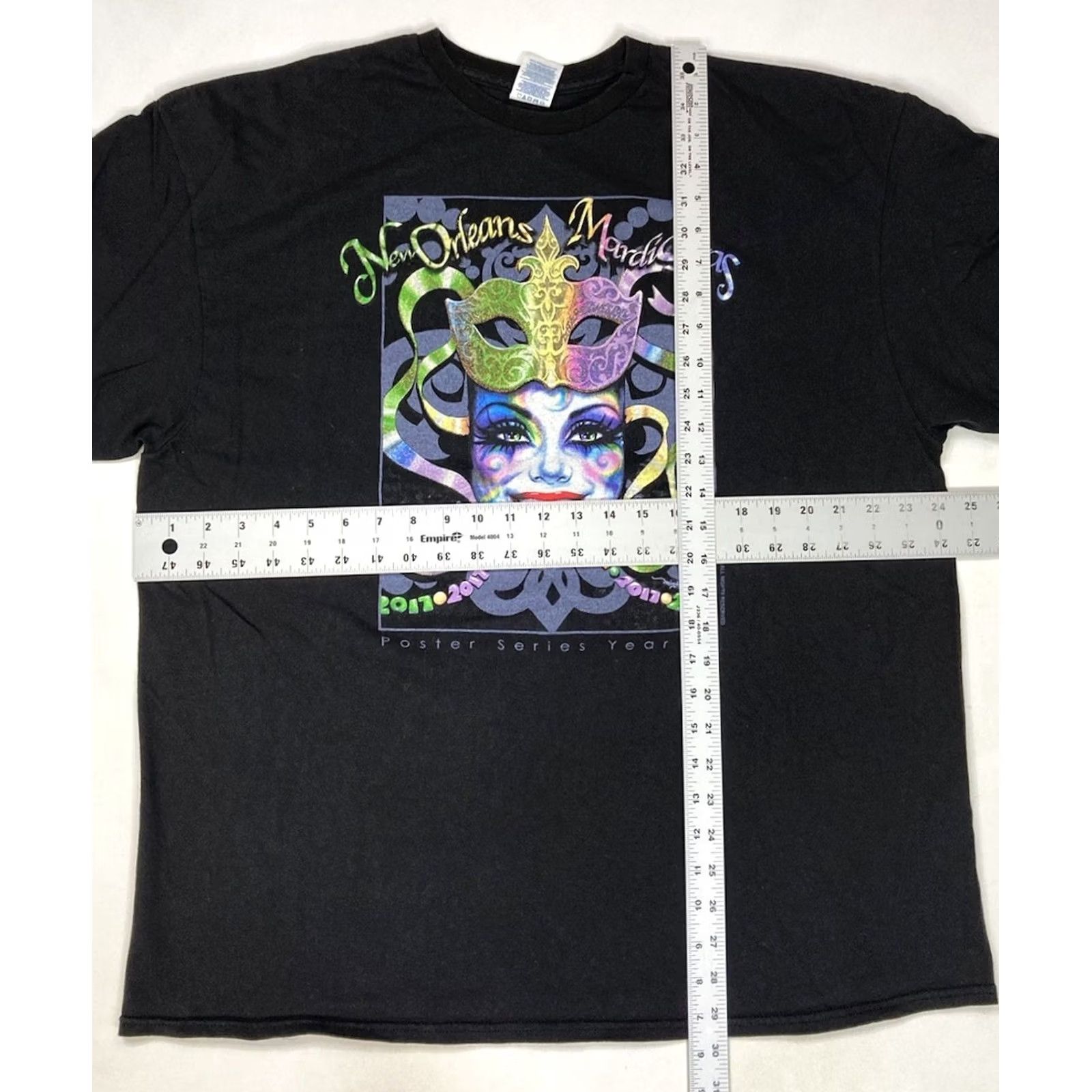 Delta VINTAGE Mardi Gras New Orleans 2017 Poster Series Year 32 Graphic T-shirt Men XXL Size US XXL / EU 58 / 5 - 5 Thumbnail