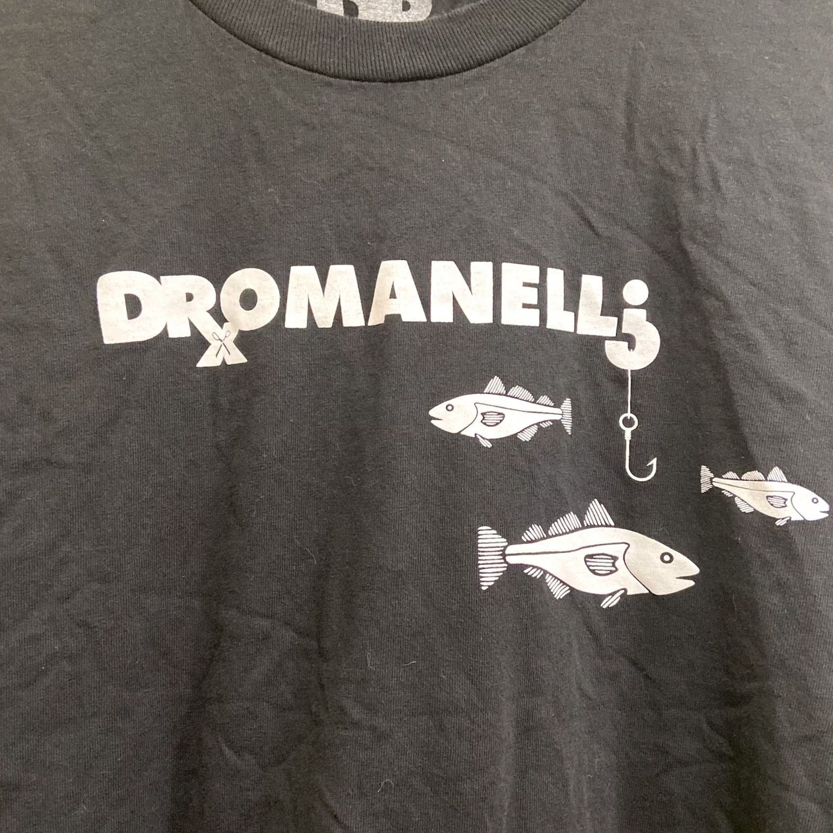 Vintage Romanelli DRx Black Fishing T-Shirt Men L Short Sleeve Streetwear Basic Tee Size US L / EU 52-54 / 3 - 3 Thumbnail