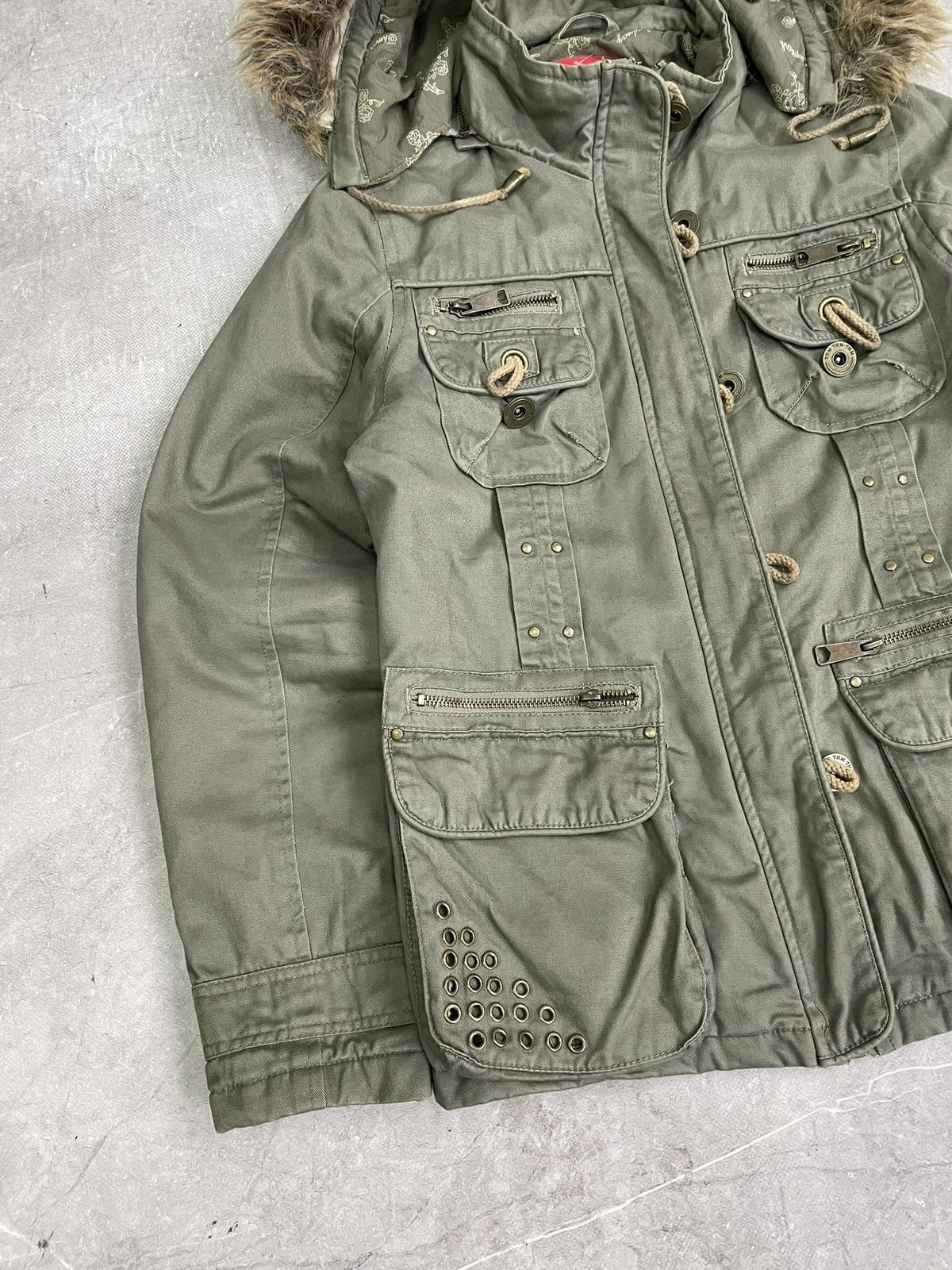 Hysteric Glamour Military fur hood japanese if six was nine jacket army Size US M / EU 48-50 / 2 - 2 Thumbnail