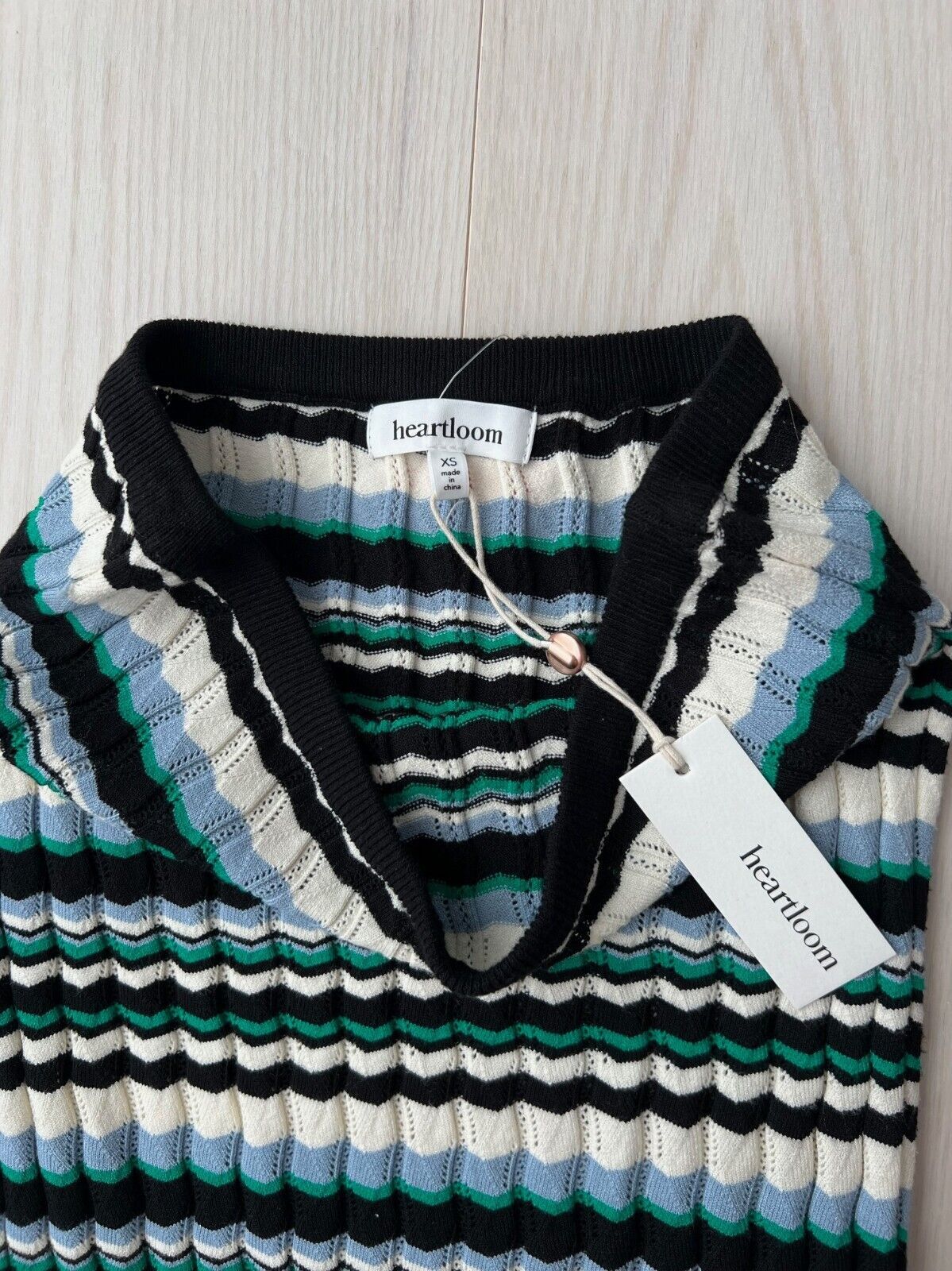 Heartloom Heartloom Marcia Knit Striped Slit Skirt ( XS ) Size 26" / US 2 / IT 38 - 4 Thumbnail