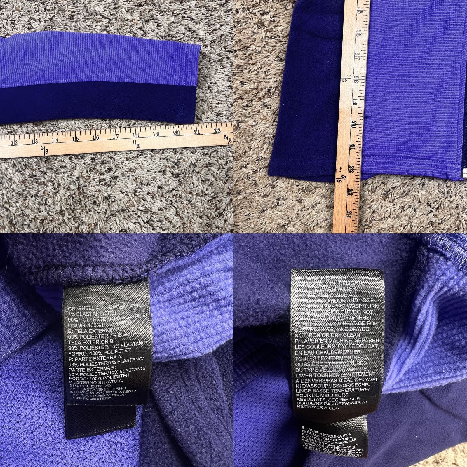 The North Face The North Face Purple Full Zip Activewear Jacket Womens S Embroidered Logo Shirt Size S / US 4 / IT 40 - 8 Thumbnail