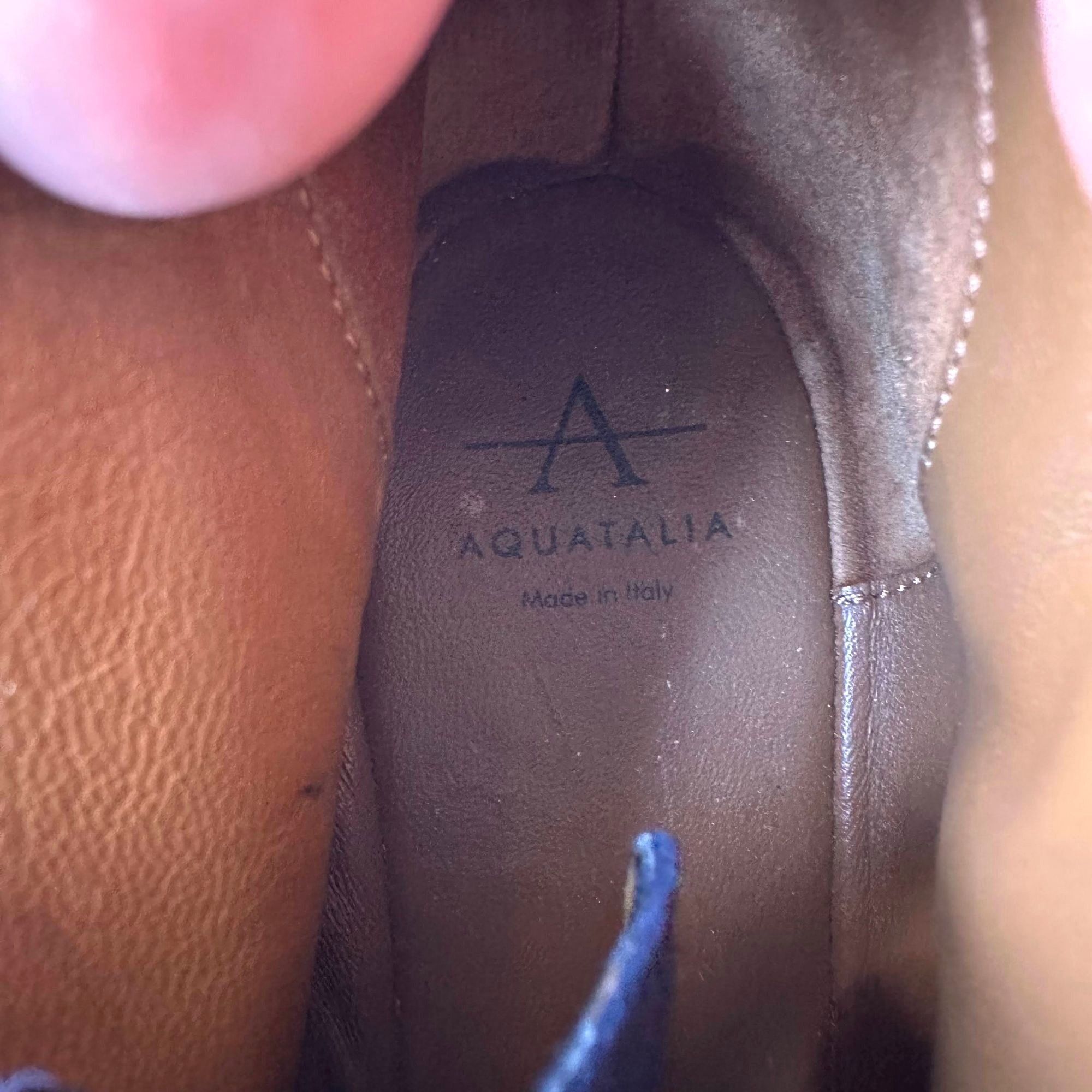 Aquatalia × Vintage Aquatalia Blue Suede Chukka Boots Lace Up Ladies 6 Italy Size US 6 / IT 36 - 8 Thumbnail