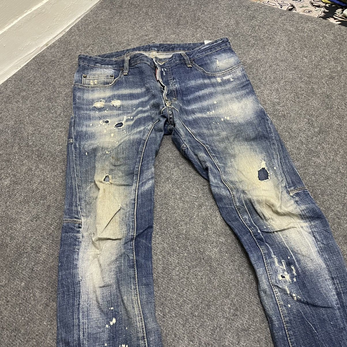 Other Dsquared2 Distressed Paint Splattered Denim Size US 36 / EU 52 - 2 Thumbnail