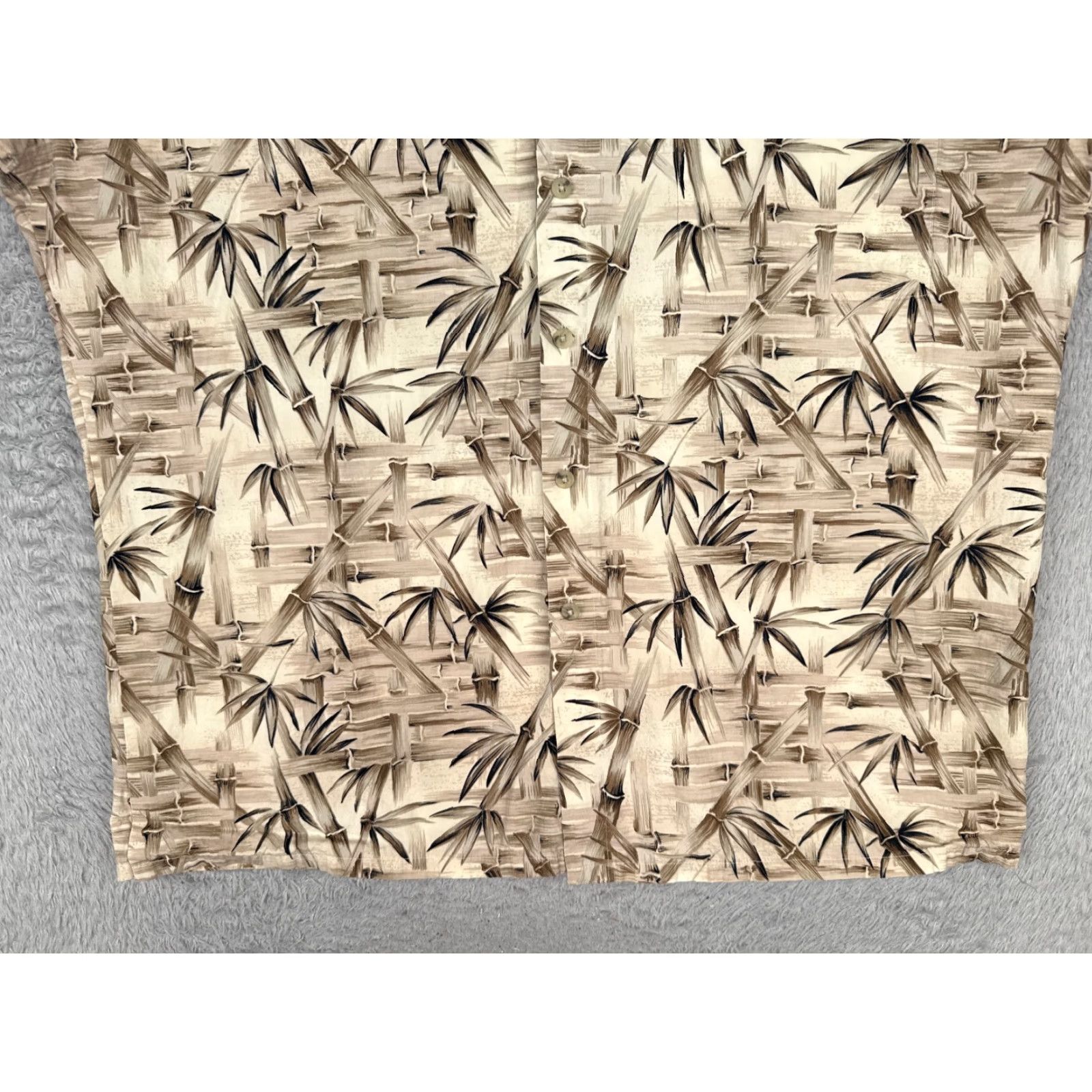 Vintage Half Moon Bay Shirt Mens 2XL Beige Floral Button Up Hawaiian Cotton Short Sleeve Button-Up Size US XXL / EU 58 / 5 - 5 Thumbnail