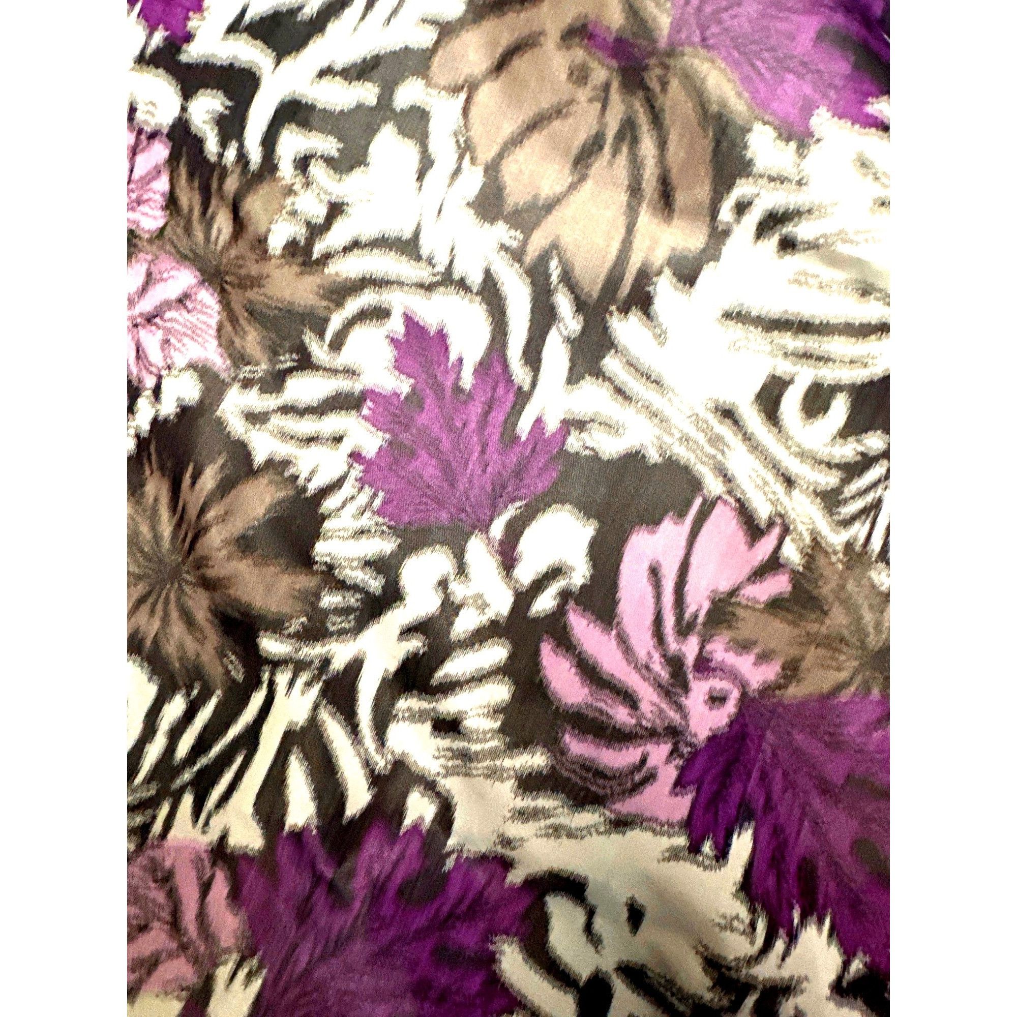 Other Alex Marie Purple Gray Floral Sleeveless Sheath Dress Pleate Size XS / US 0-2 / IT 36-38 - 14 Thumbnail