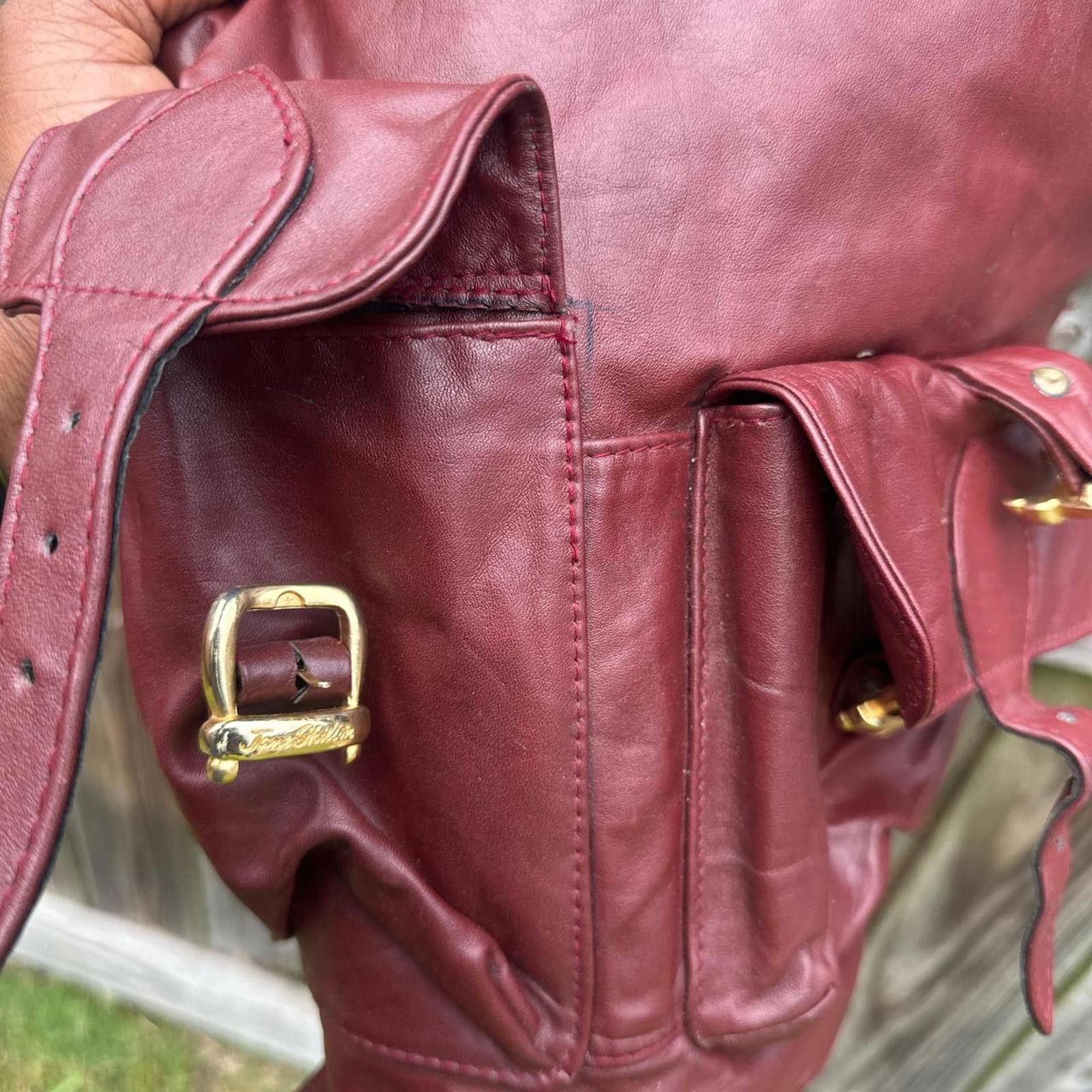 Other Burgundy leather backpack with a boho vibe #backpacklove Size ONE SIZE - 8 Thumbnail